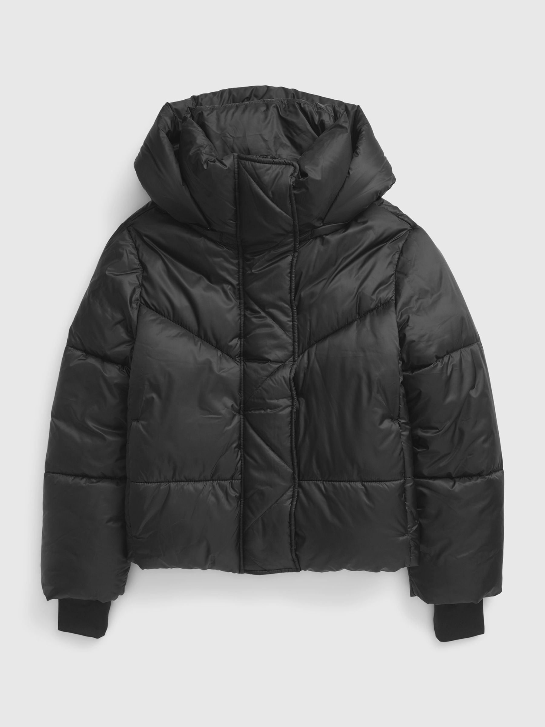 Black Big Puff Cropped Jacket - Image 4 of 4