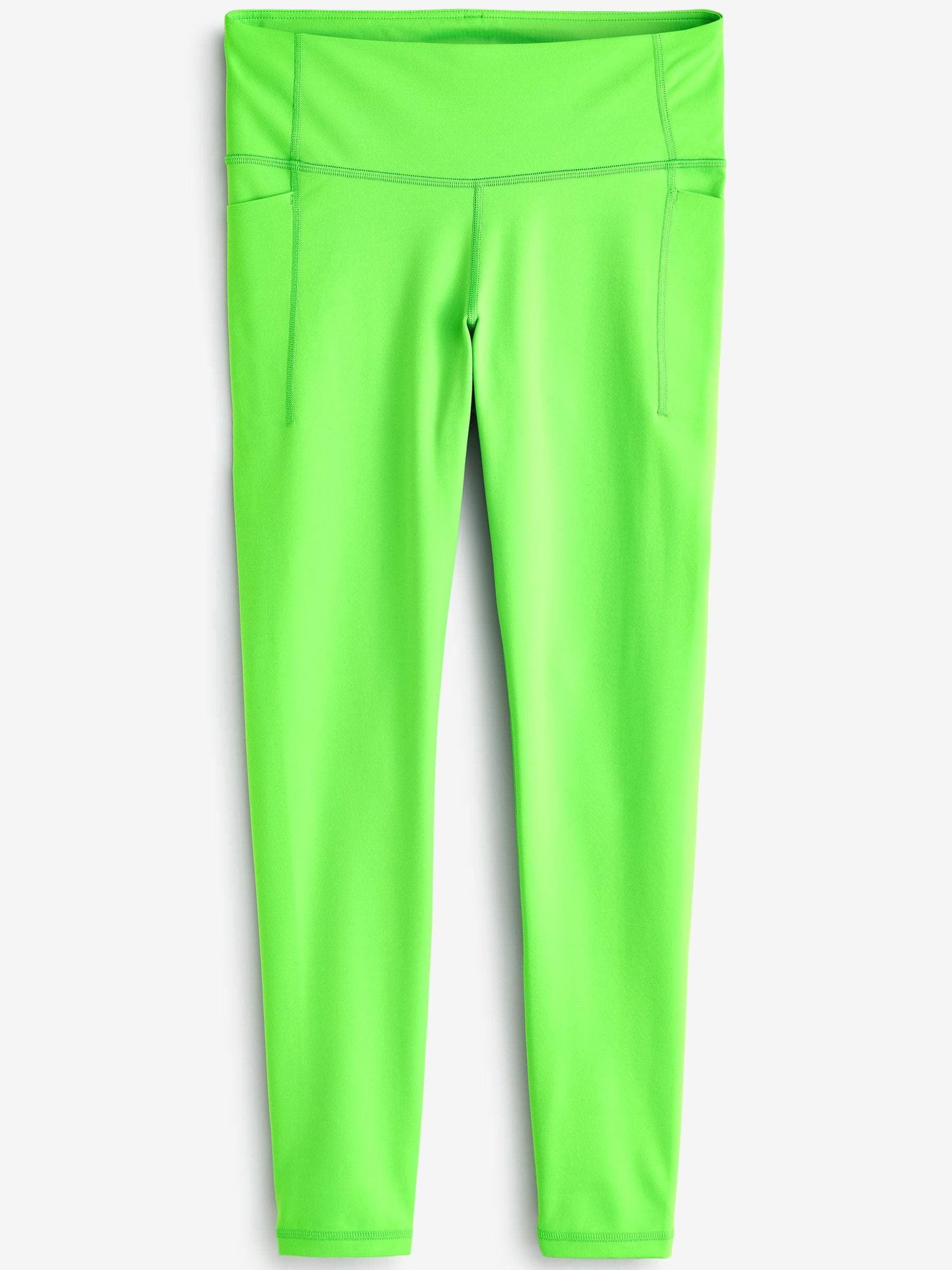 Green High Waisted Full Length Leggings - Image 1 of 4