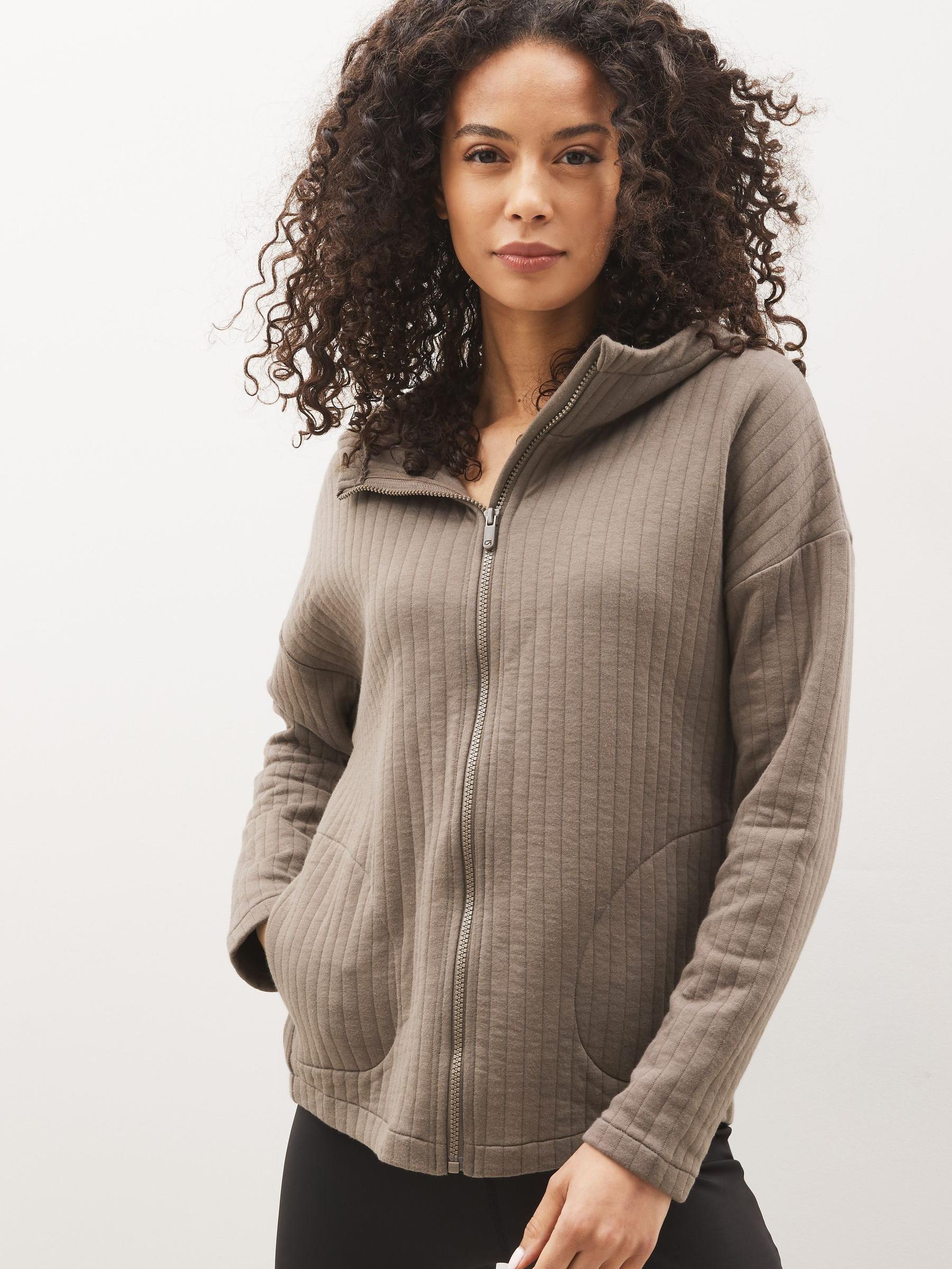 Brown Jacquard Full-Zip Jacket - Image 1 of 4