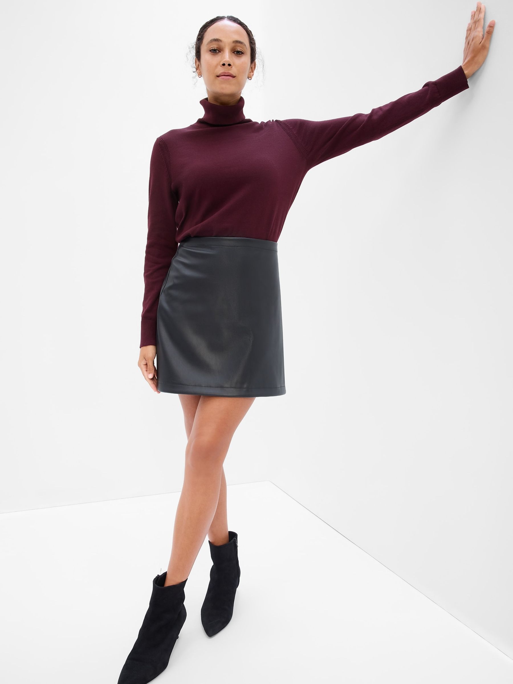 Purple Turtle Neck Jumper - Image 1 of 1