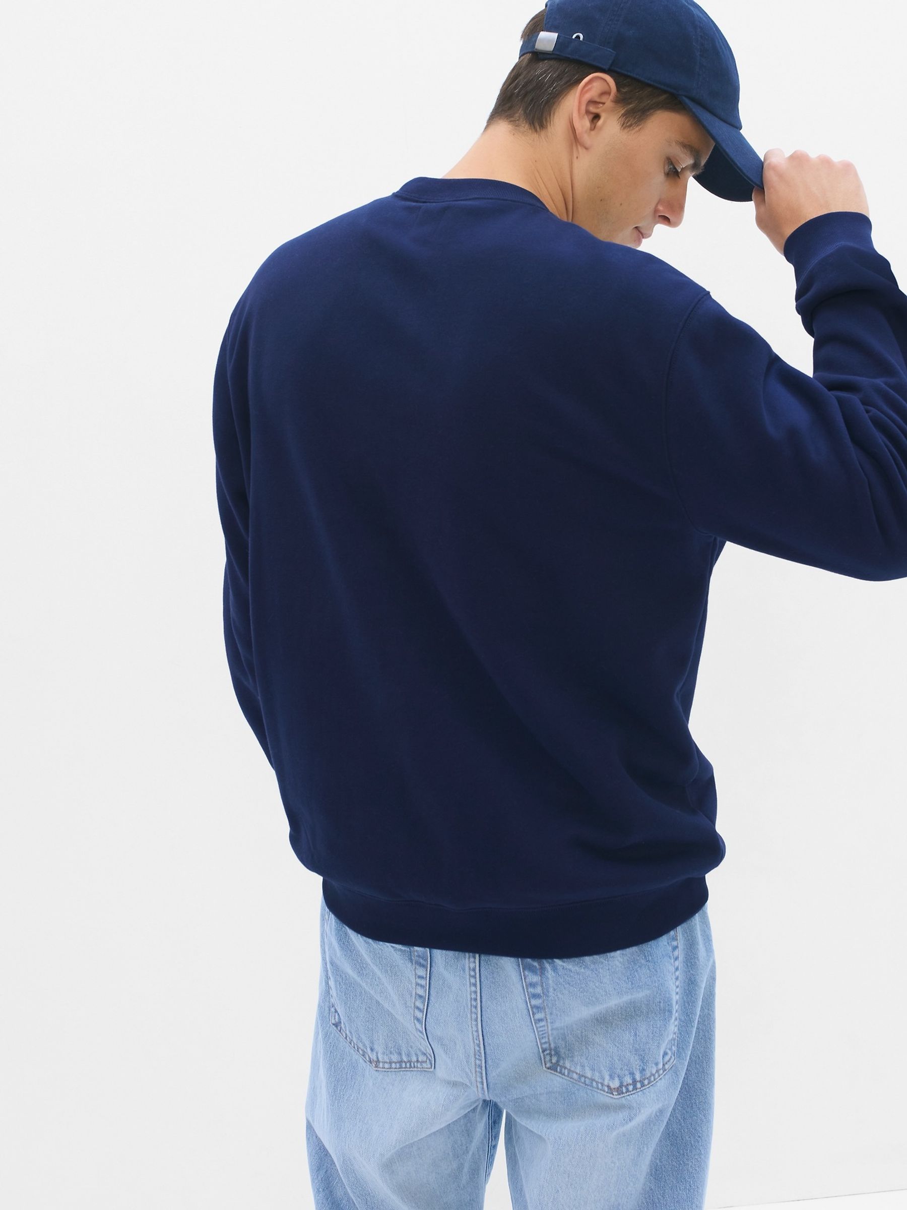 Navy 1969 Logo Crew Neck Sweatshirt - Image 2 of 2