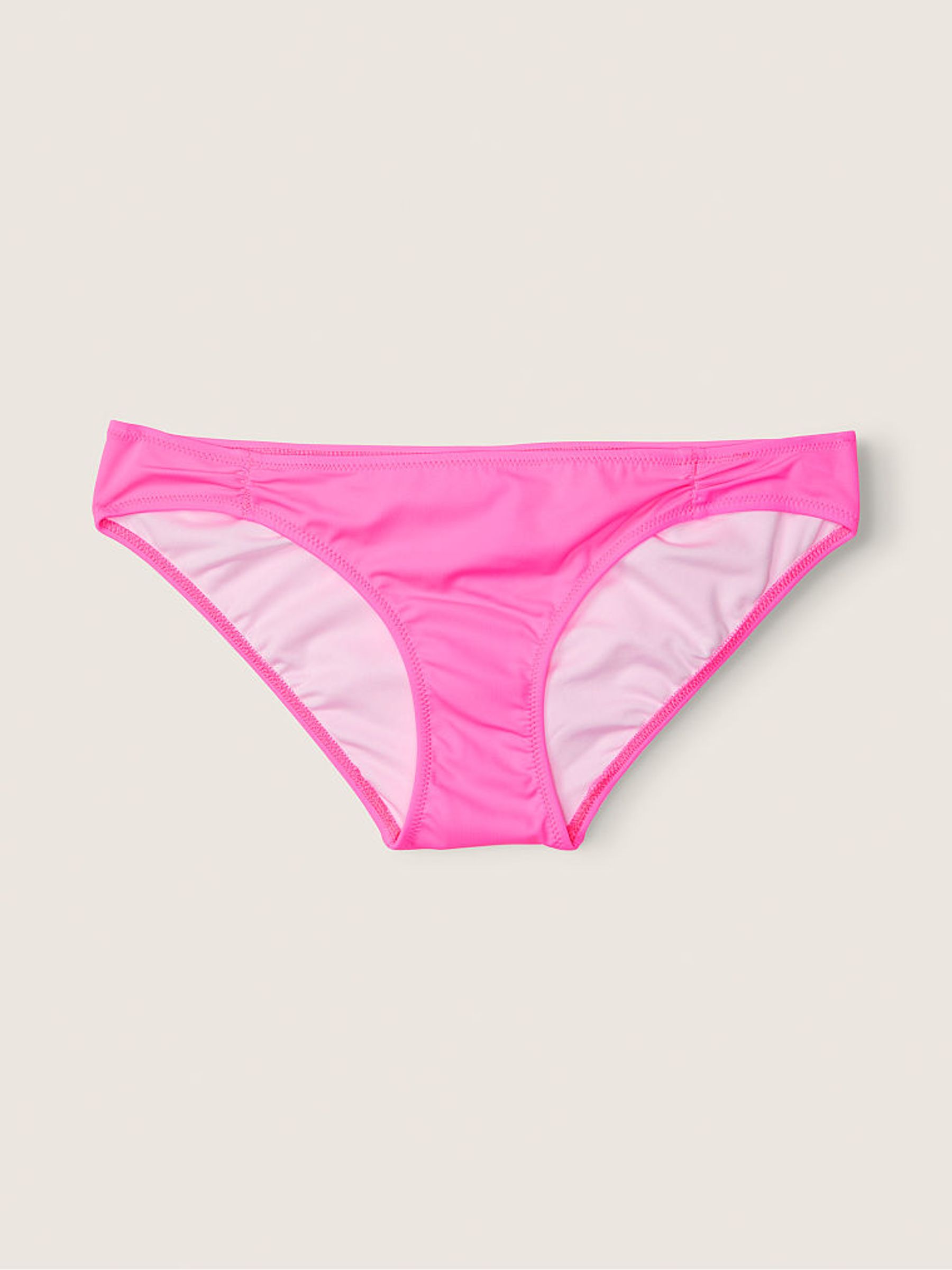 Radiant Rose Pink Ruched Front Bikini Bottoms - Image 1 of 1