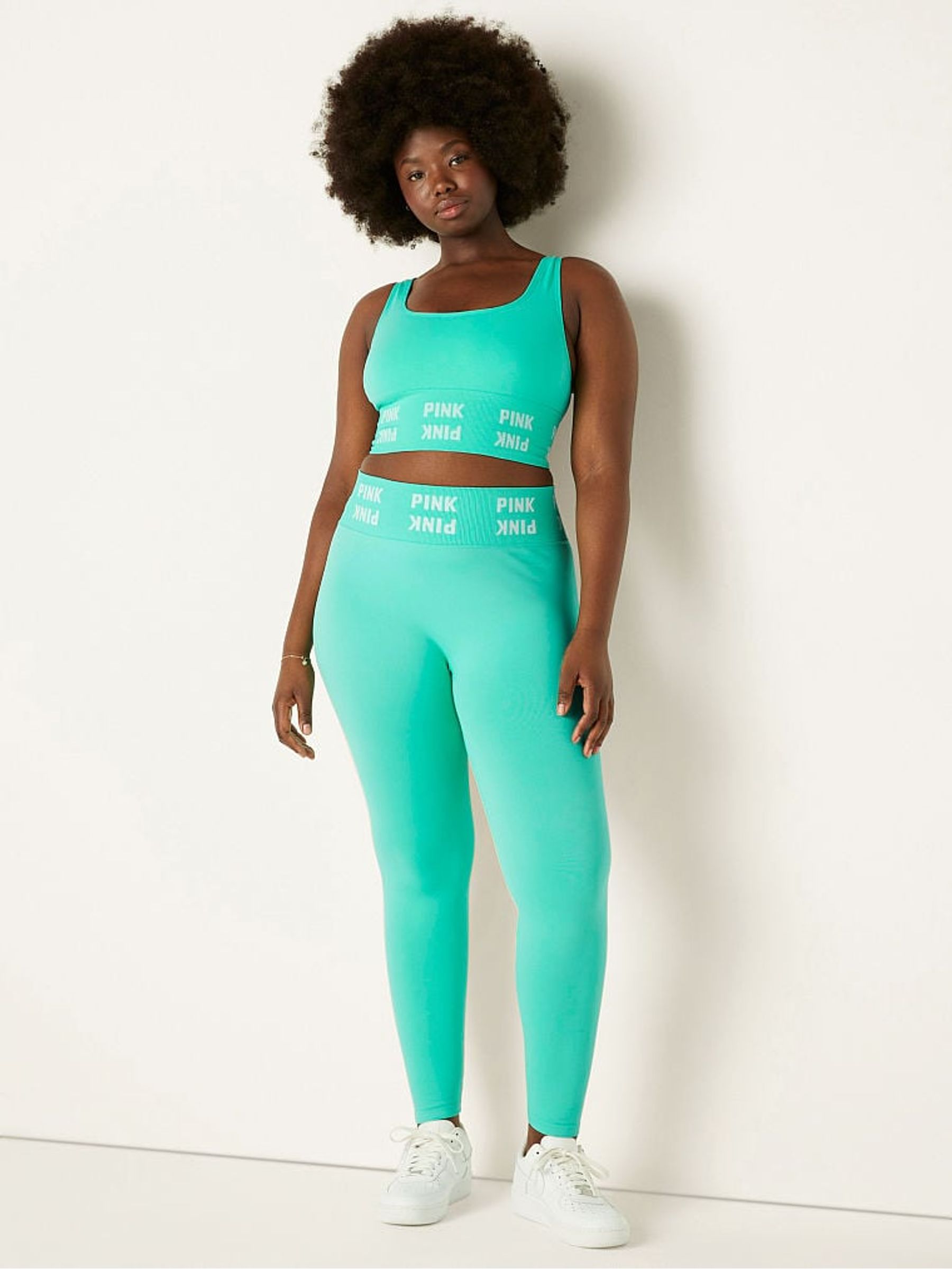 Teal Ice Seamless HighWaist Full Length Tight - Image 3 of 4