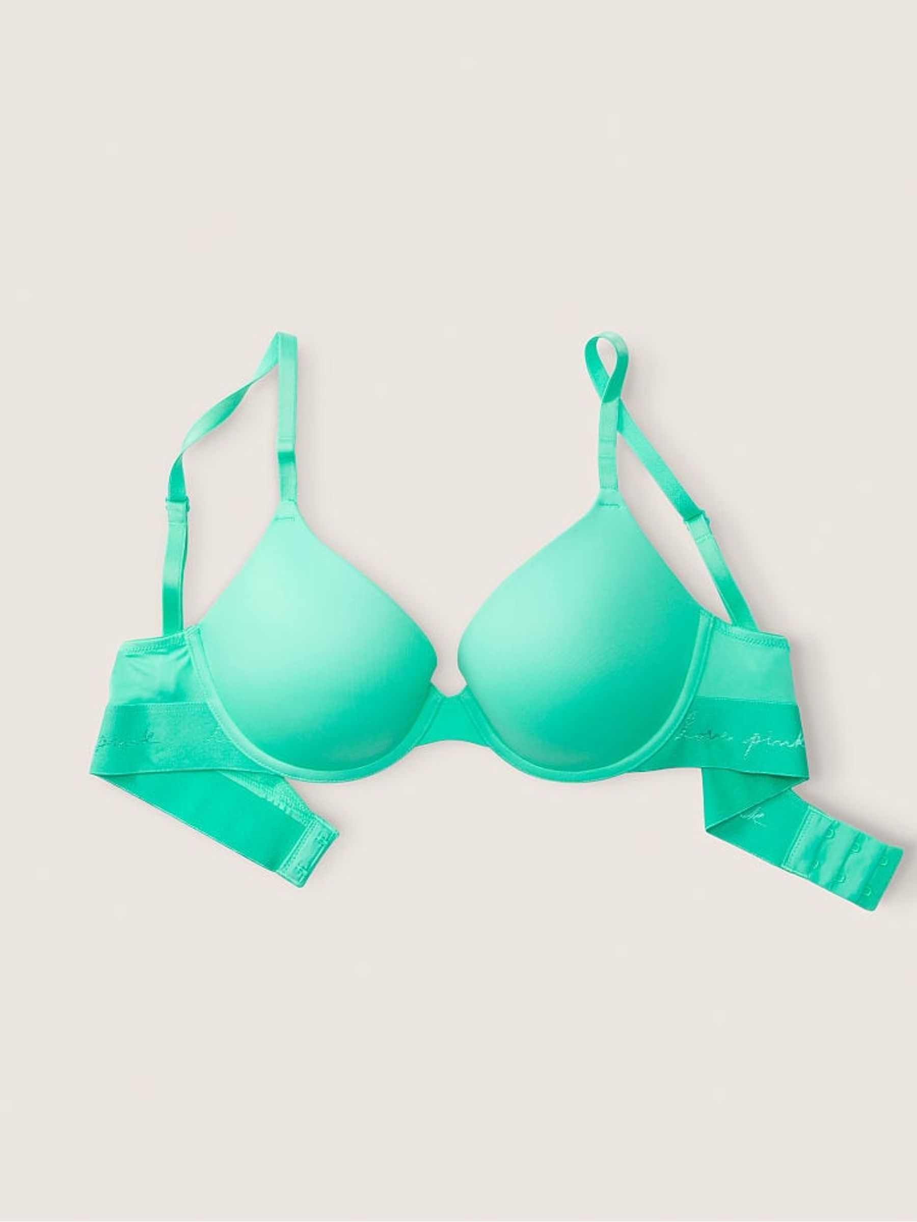 Teal Ice Blue Push Up Bra - Image 4 of 5