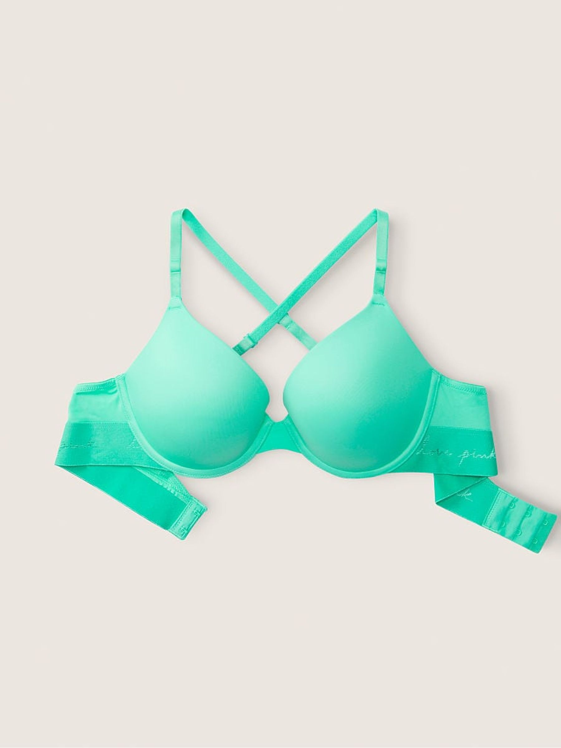 Teal Ice Blue Push Up Bra - Image 5 of 5