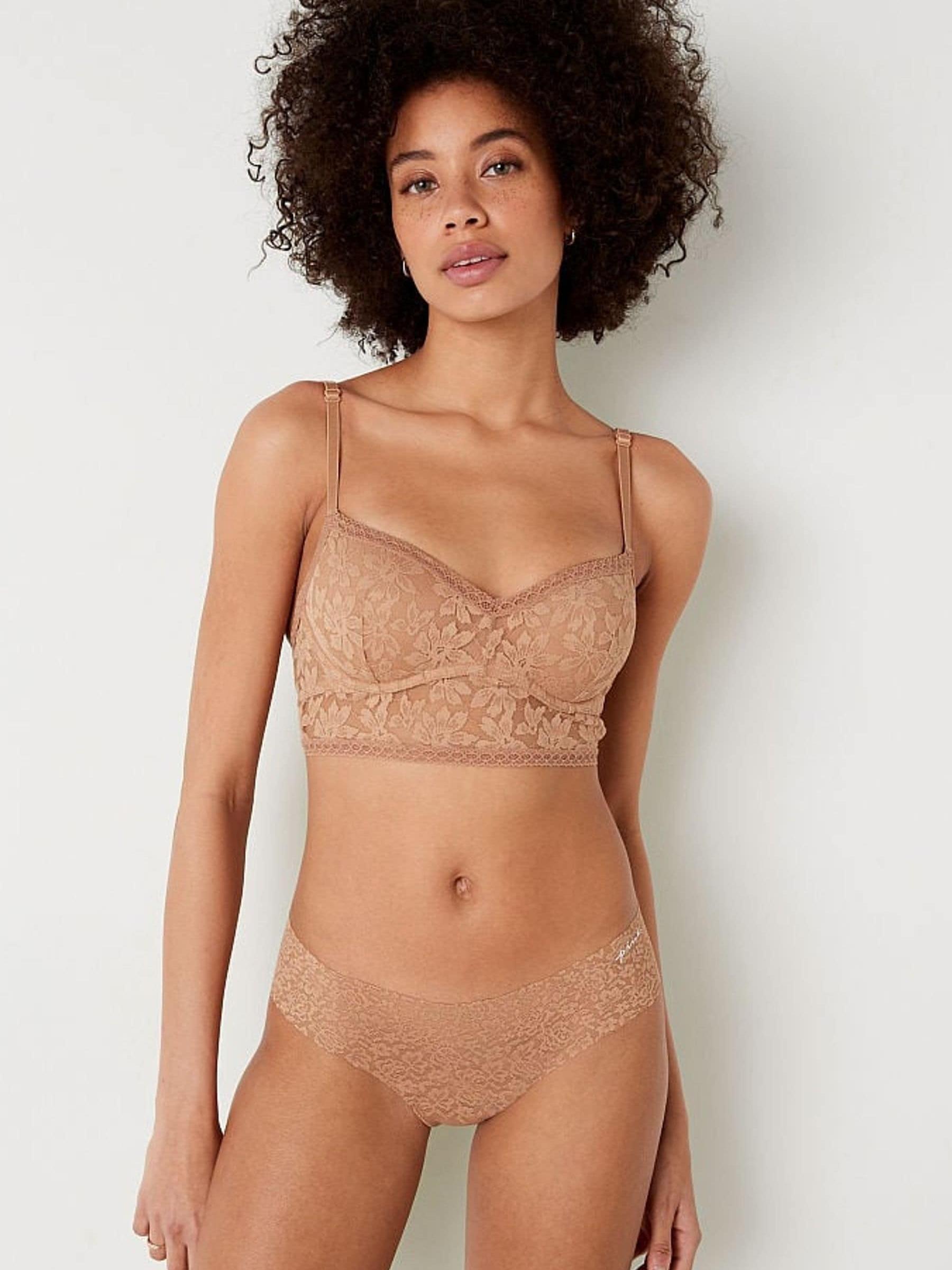 Mocha Latte Nude Lace PushUp Bralette - Image 1 of 4