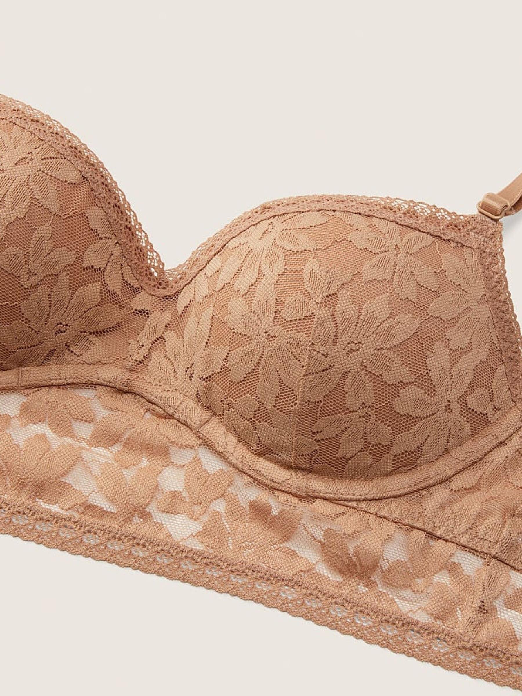 Mocha Latte Nude Lace PushUp Bralette - Image 4 of 4