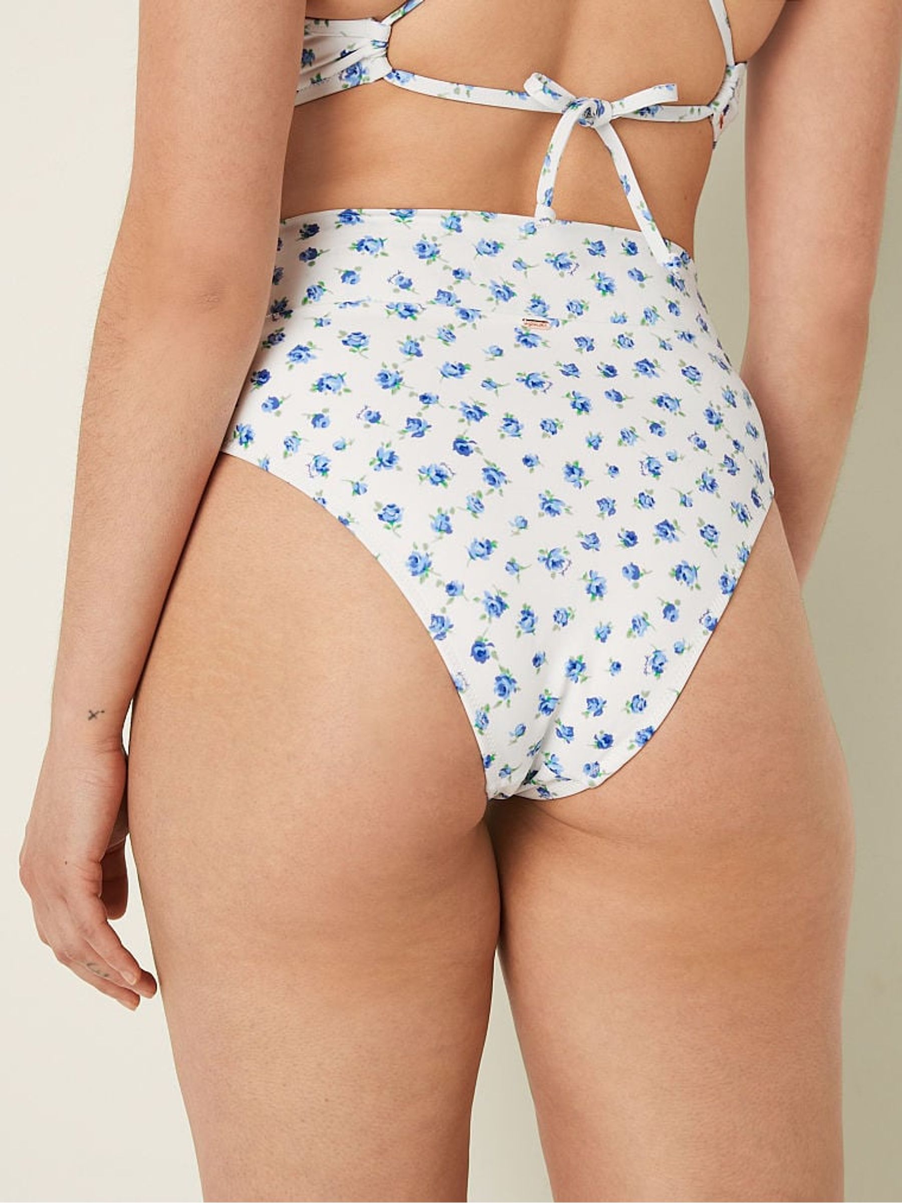 Morning Sky Floral Cross Over Bikini Bottom - Image 2 of 4