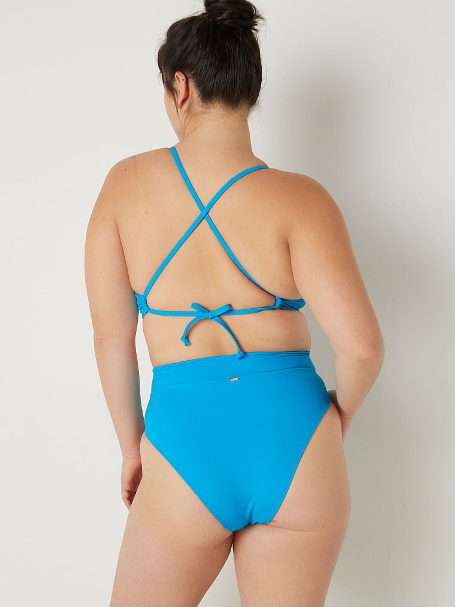 Bright Marine Blue Cross Over Bikini Bottom - Image 2 of 4