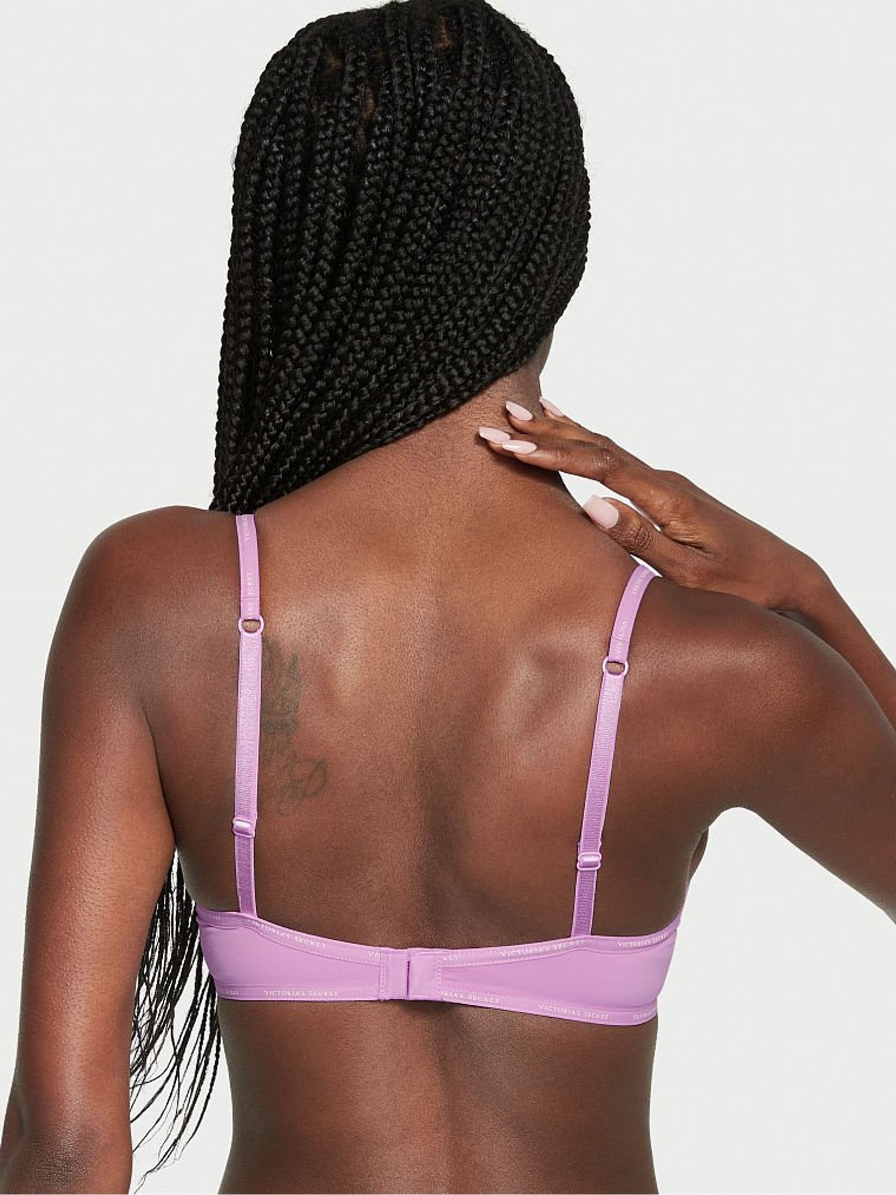 Purple Smooth Logo Strap Lightly Lined T-Shirt Bra - Image 2 of 4 Purple Smooth Logo Strap Lightly Lined T-Shirt Bra - Image 2 of 4