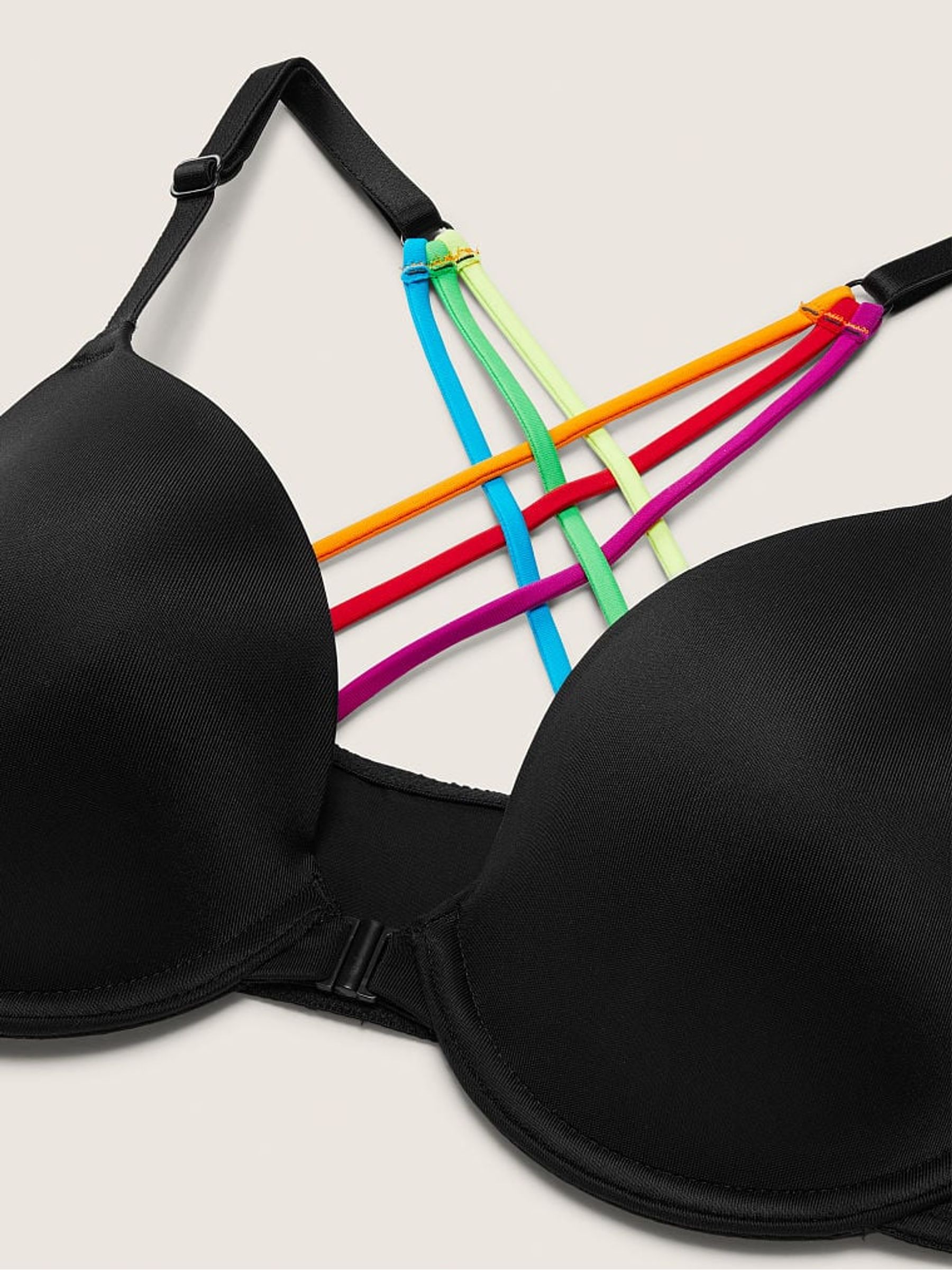 Pure Black Lightly Lined Full Cup Front Fastening T-Shirt Bra - Image 4 of 4 Pure Black Lightly Lined Full Cup Front Fastening T-Shirt Bra - Image 4 of 4