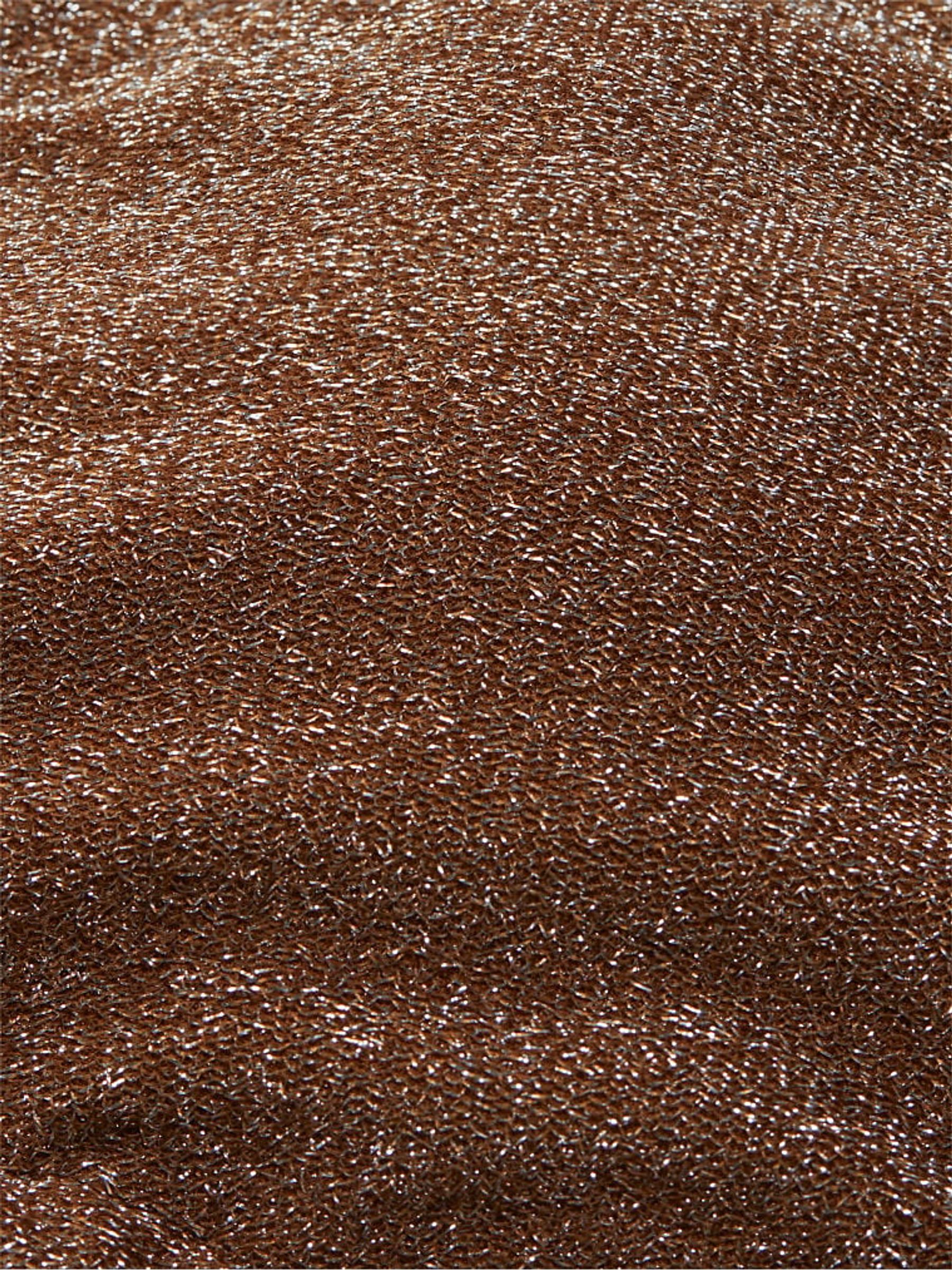 Soft Cappuccino Brown Triangle Shimmer Bikini Top - Image 4 of 4