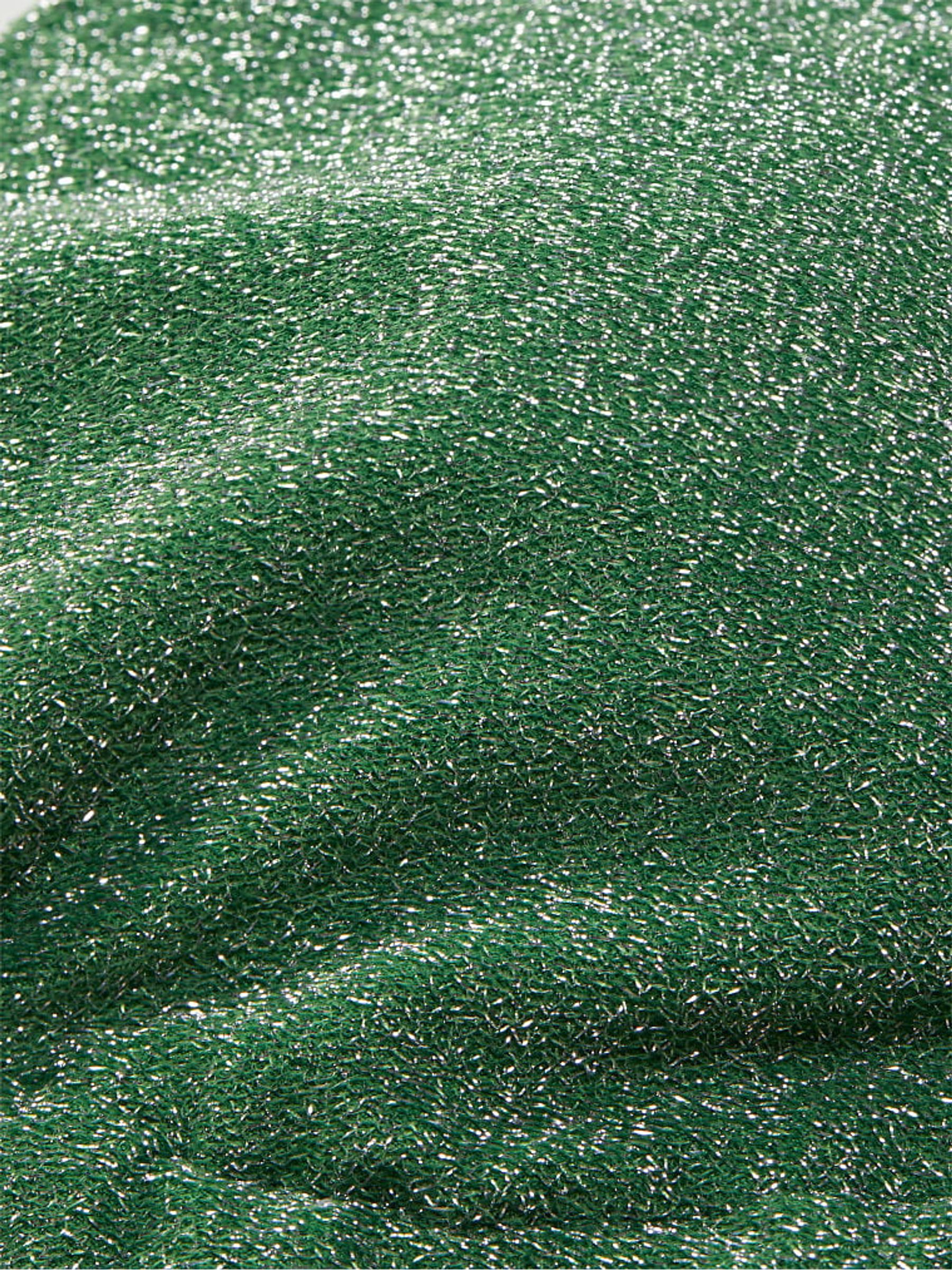 Forest Pine Green Triangle Shimmer Bikini Top - Image 4 of 4