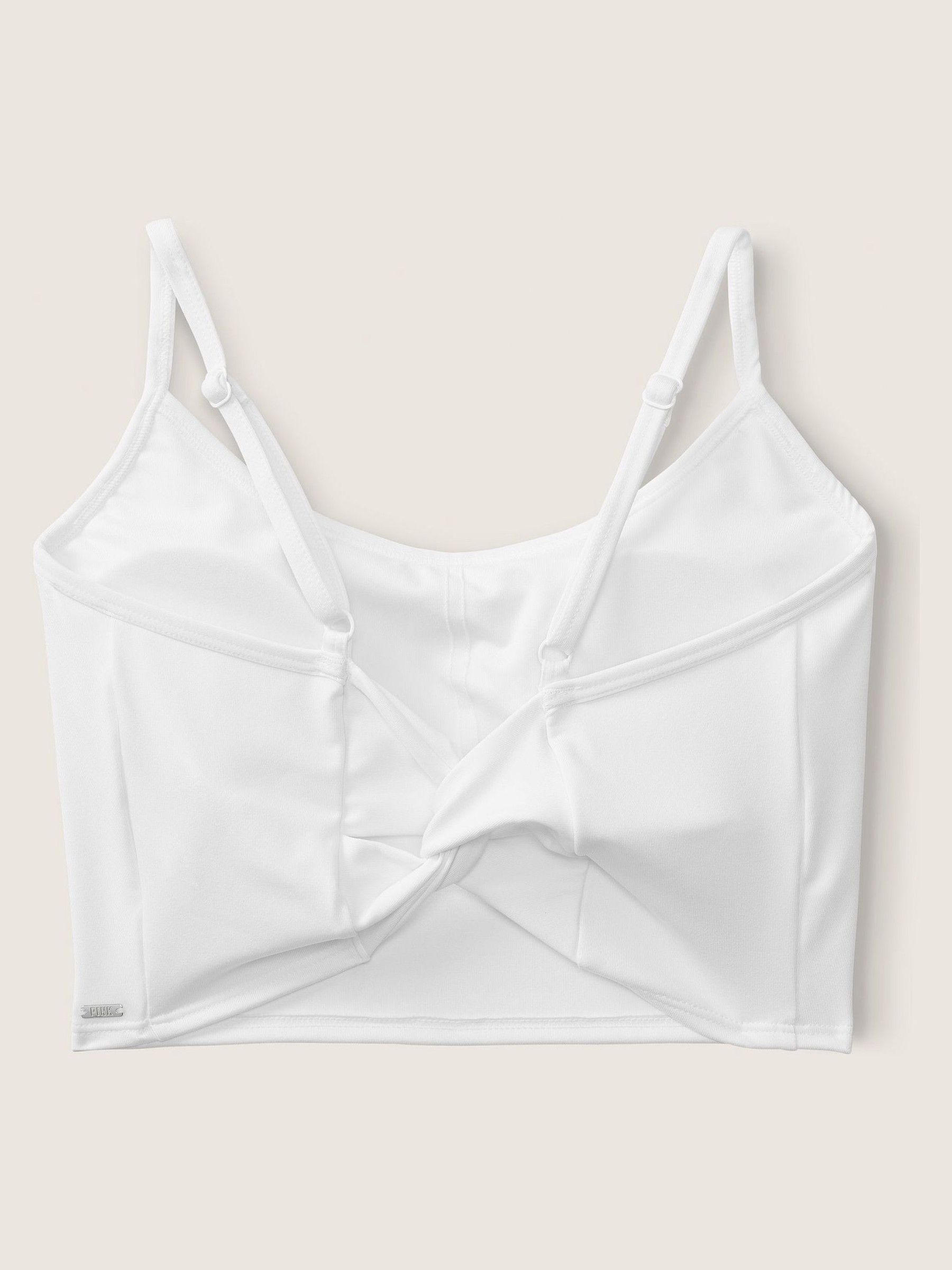 Optic White Ultimate Lightly Lined Twist Back Sports Bra - Image 2 of 2