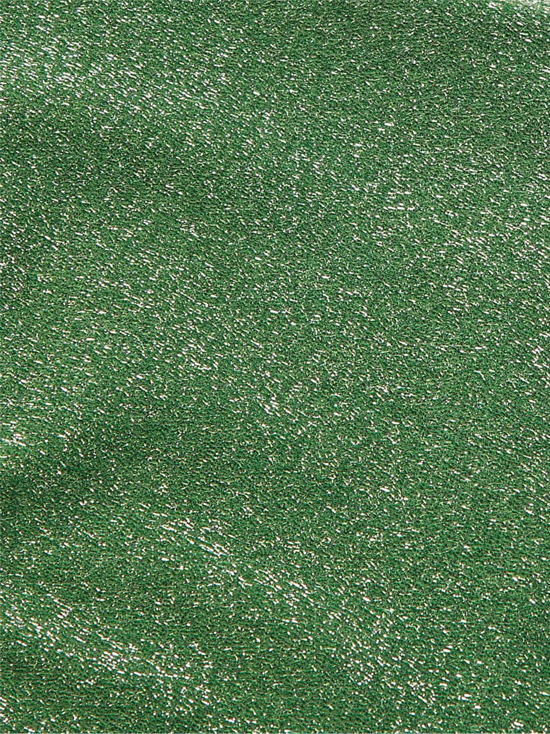 Forest Pine Green Brazilian Shimmer High Waist Cheeky Bikini Bottom - Image 4 of 4