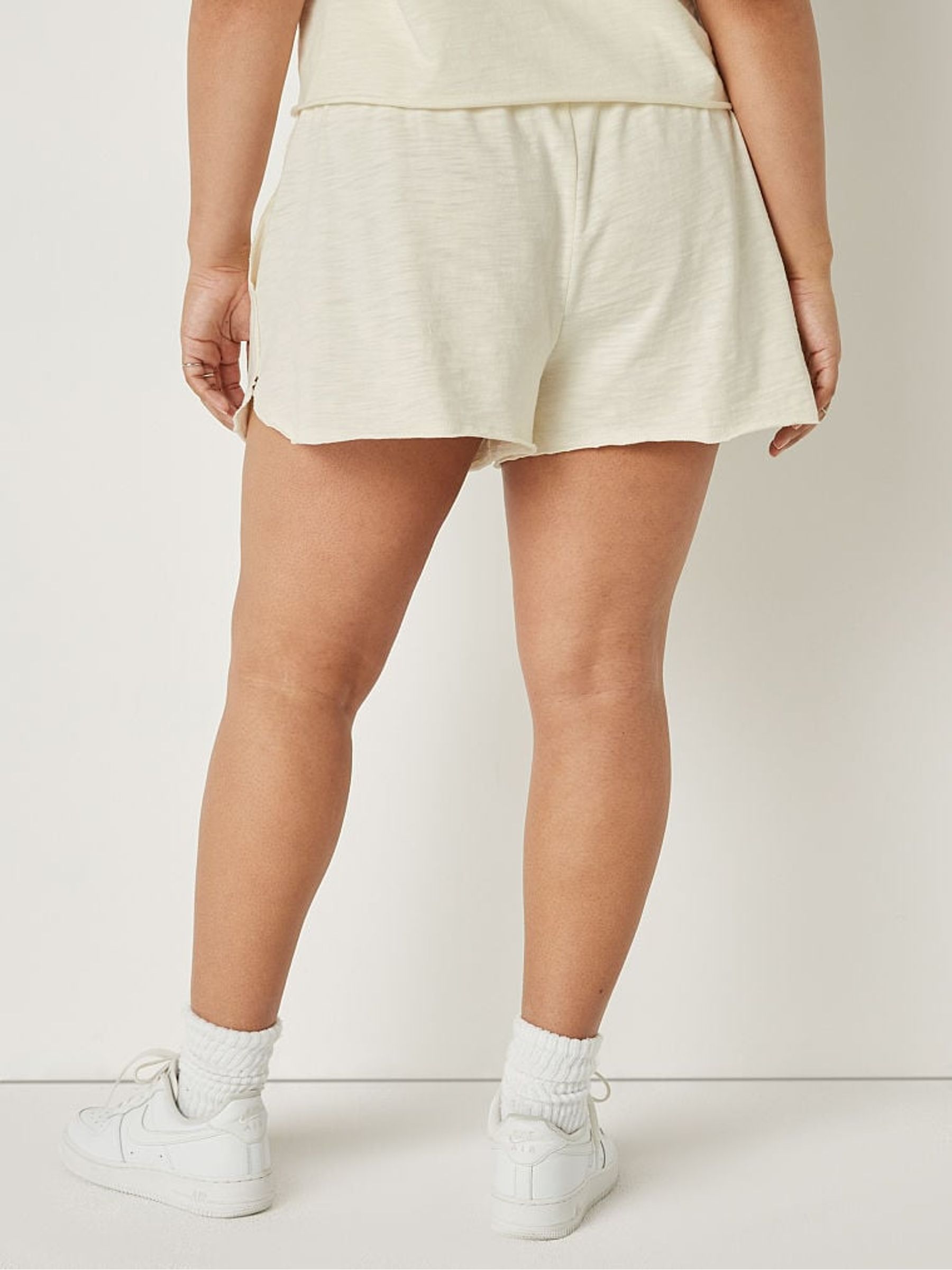 Cream Summer Lounge Shorts - Image 2 of 4