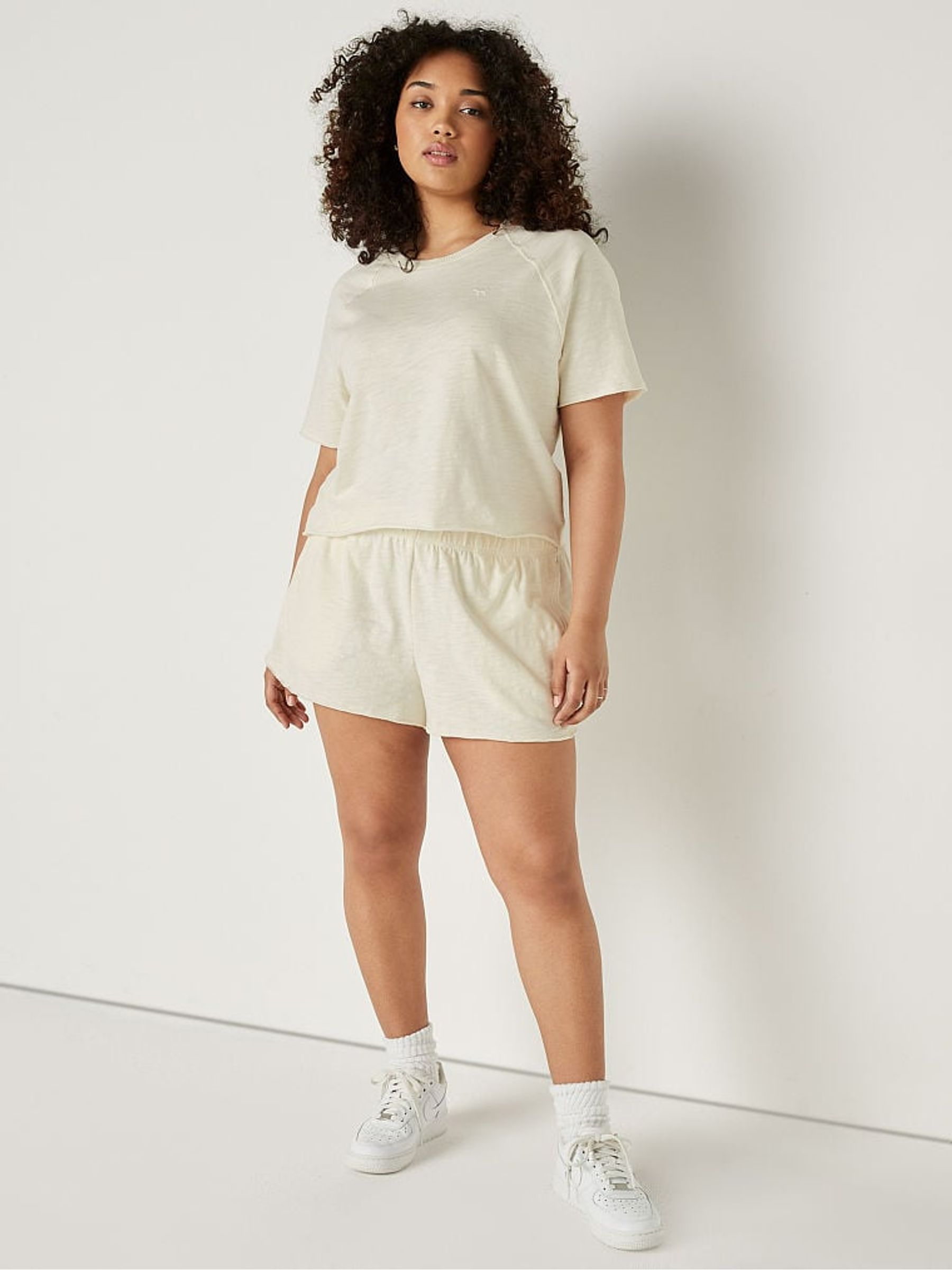 Cream Summer Lounge Shorts - Image 4 of 4