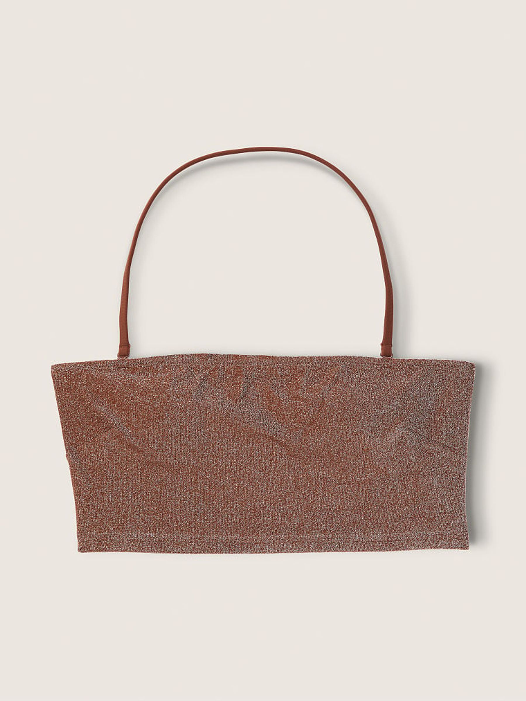 Soft Cappucino Strapless Shimmer Bikini Top - Image 4 of 5