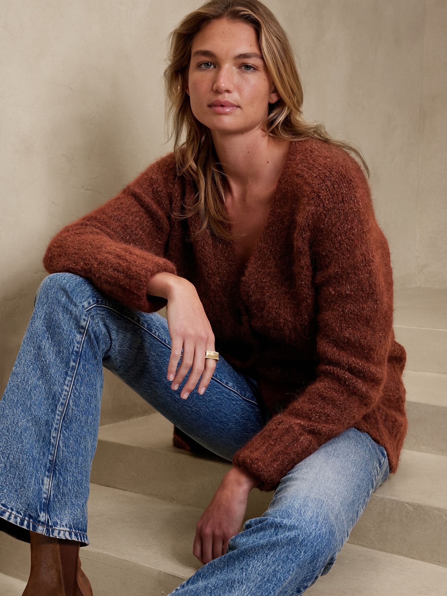 Banana Republic Brown Melli Cardigan - Image 3 of 4