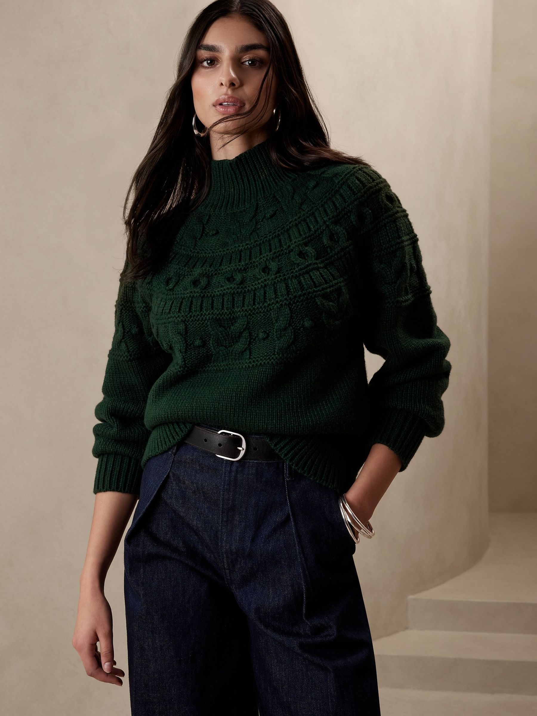 Banana Republic Green Couronne Jumper - Image 1 of 1