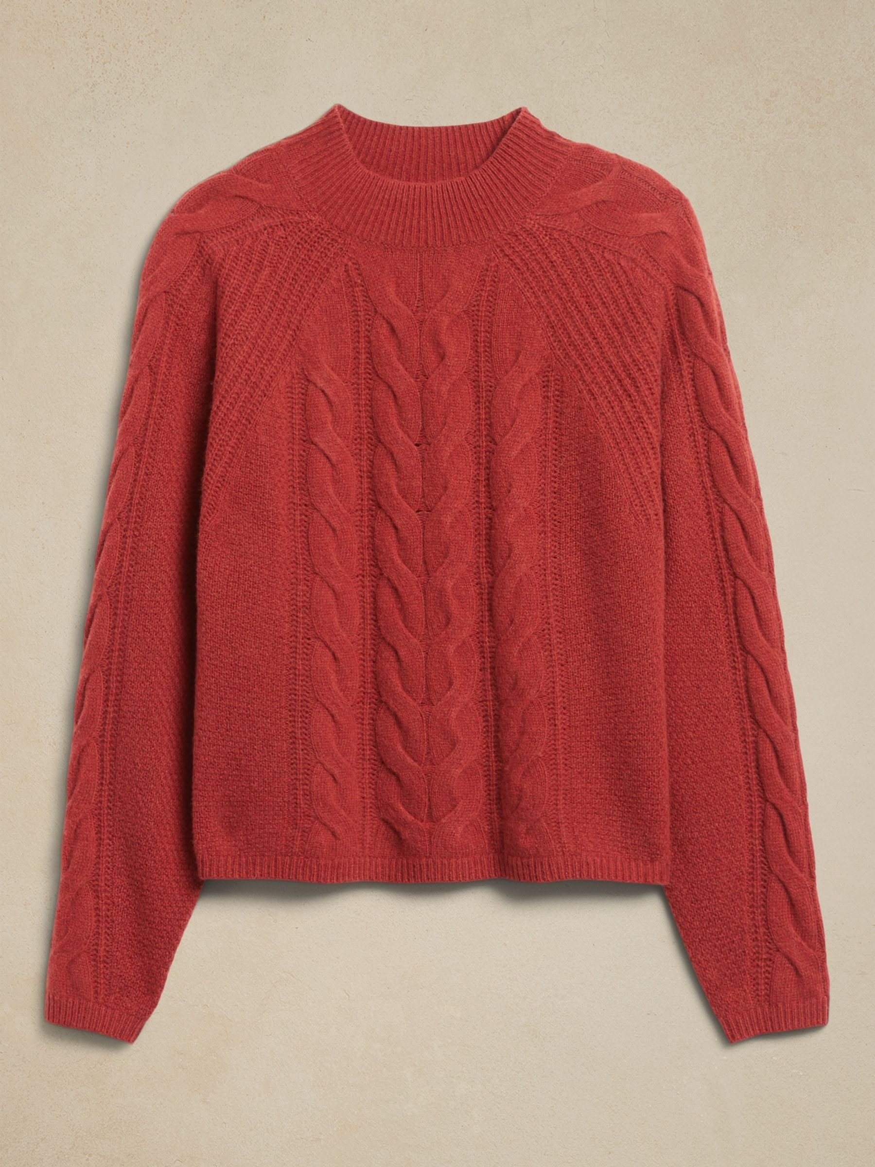 Banana Republic Red Pura Merino-Blend Jumper - Image 4 of 4