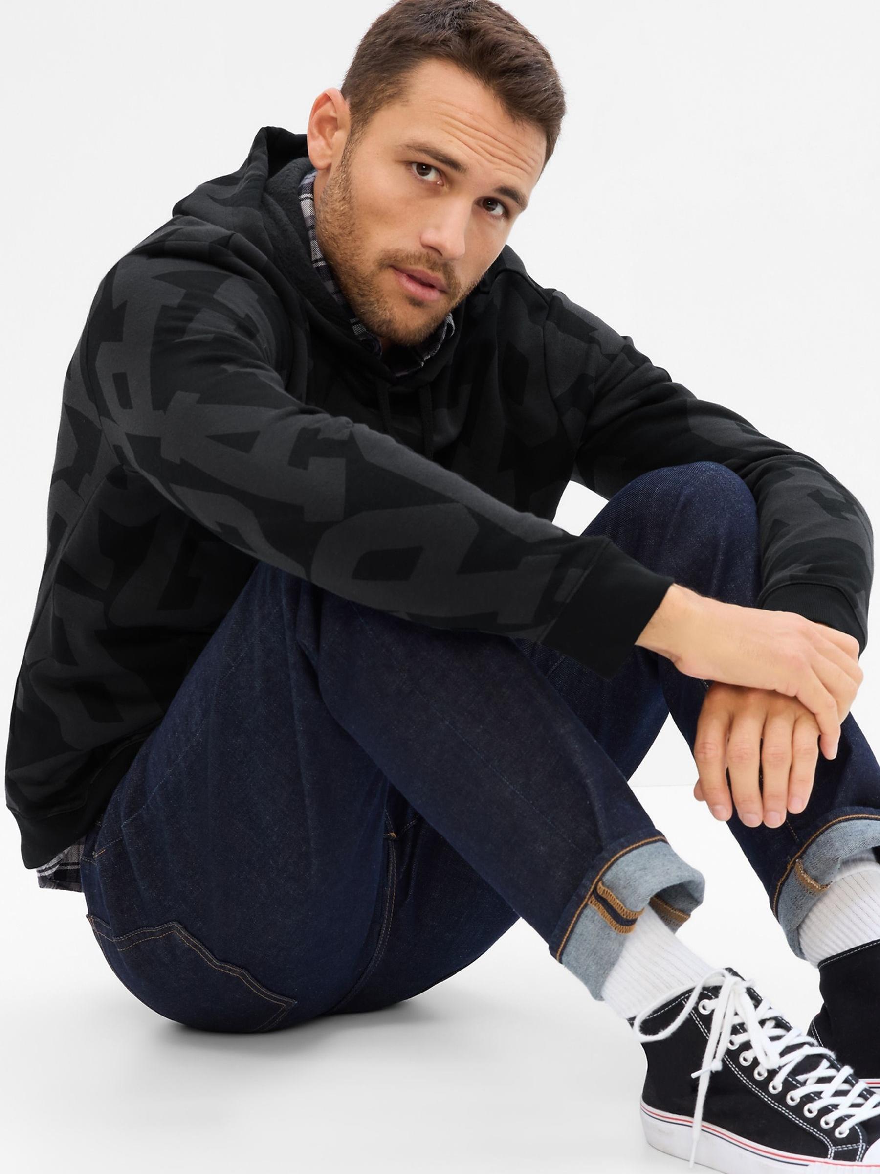 Black Camo Logo Hoodie - Image 1 of 3