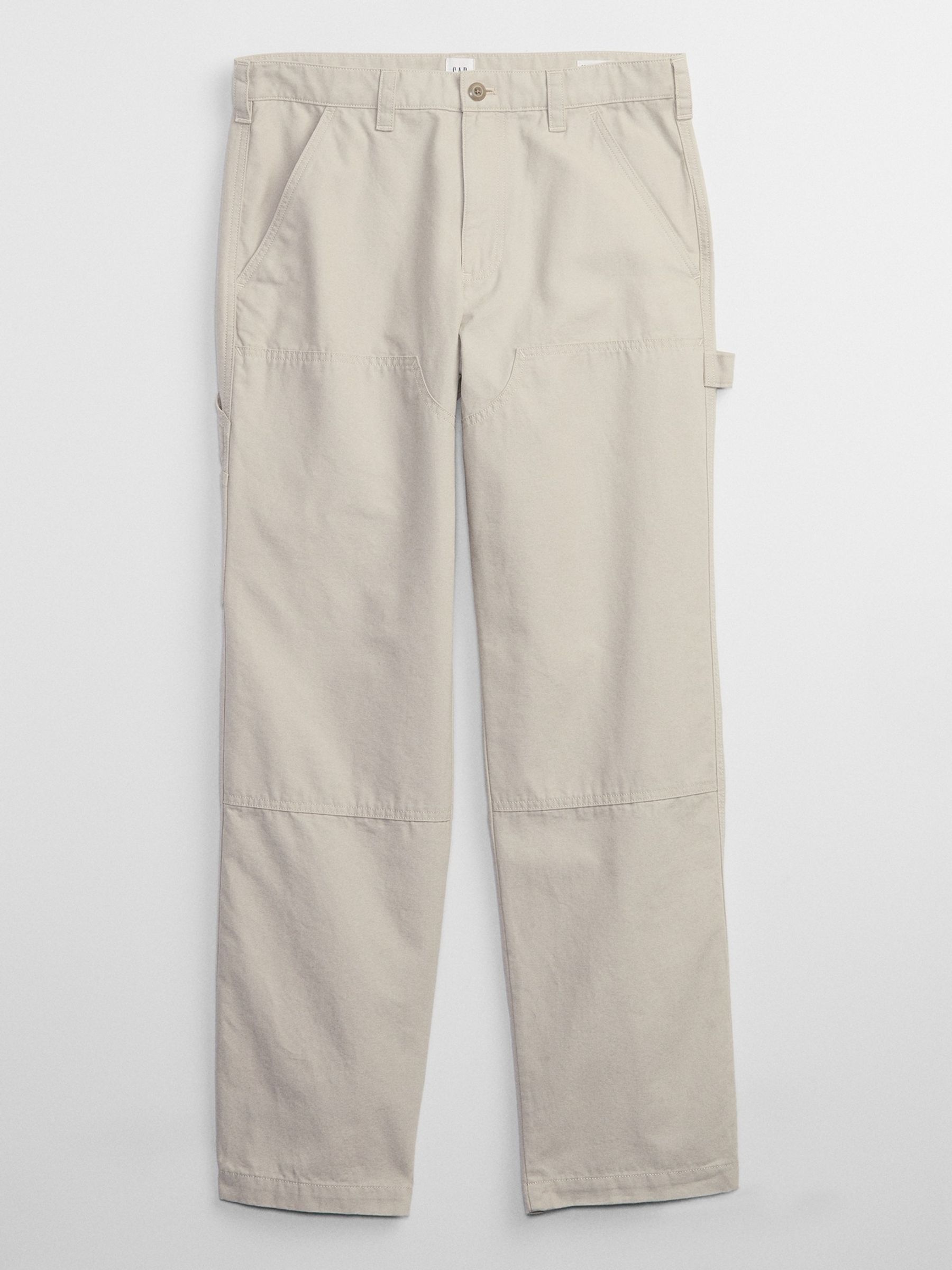 Beige Carpenter Straight Fit Trousers - Image 3 of 4