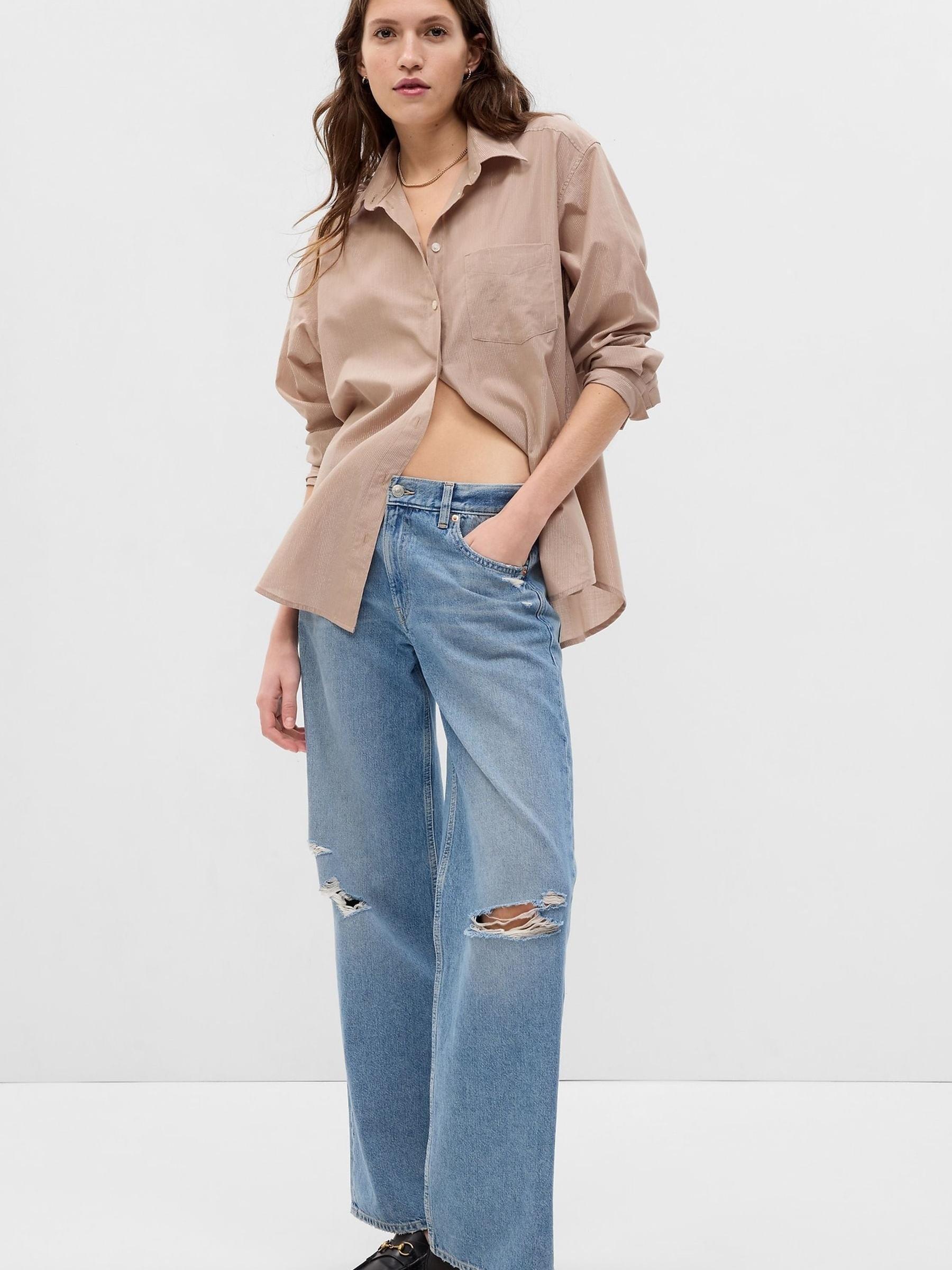 Brown Metallic Oversized Shirt - Image 4 of 6
