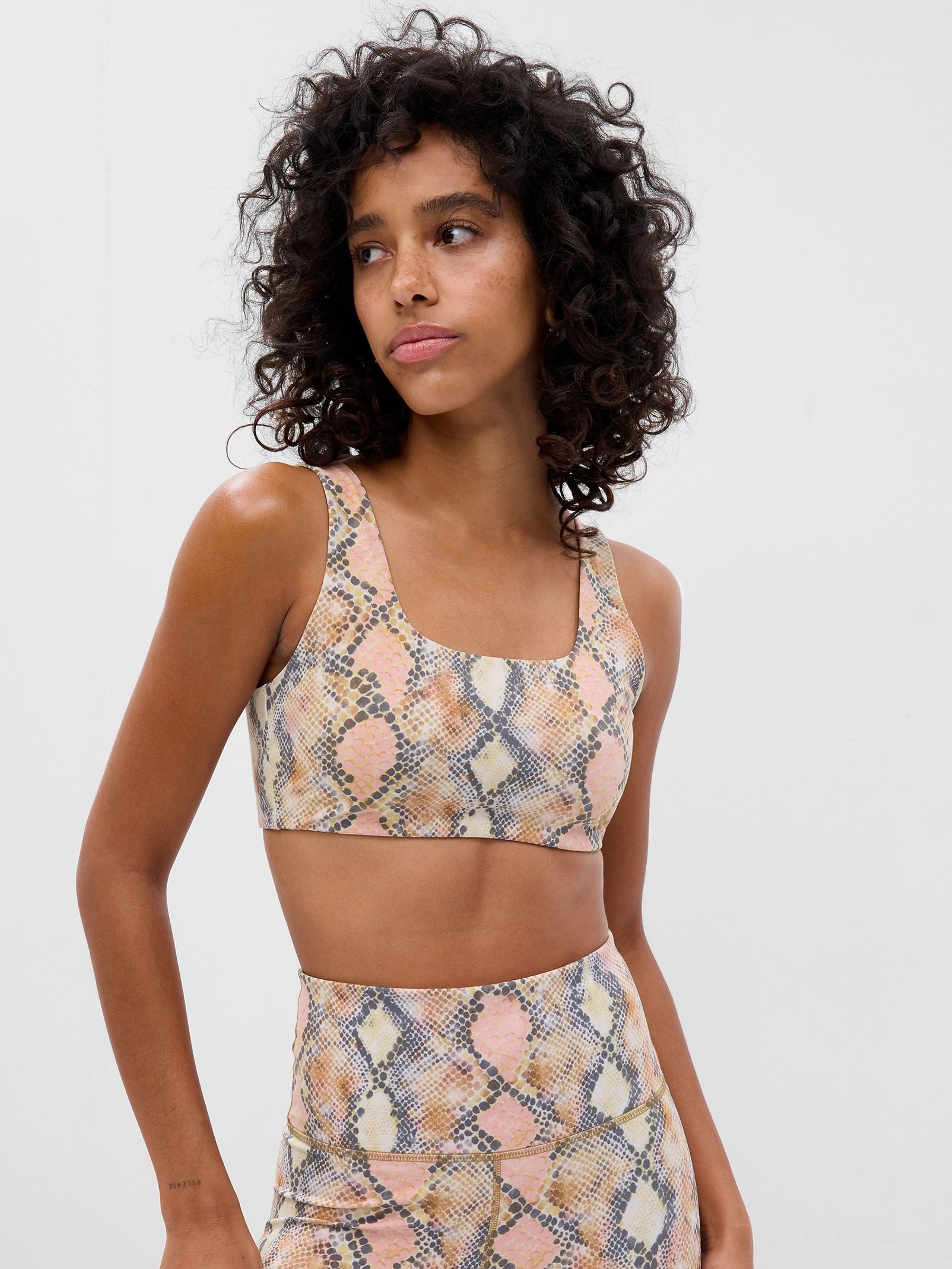 Snake Print Studio Sports Bra - Image 1 of 4