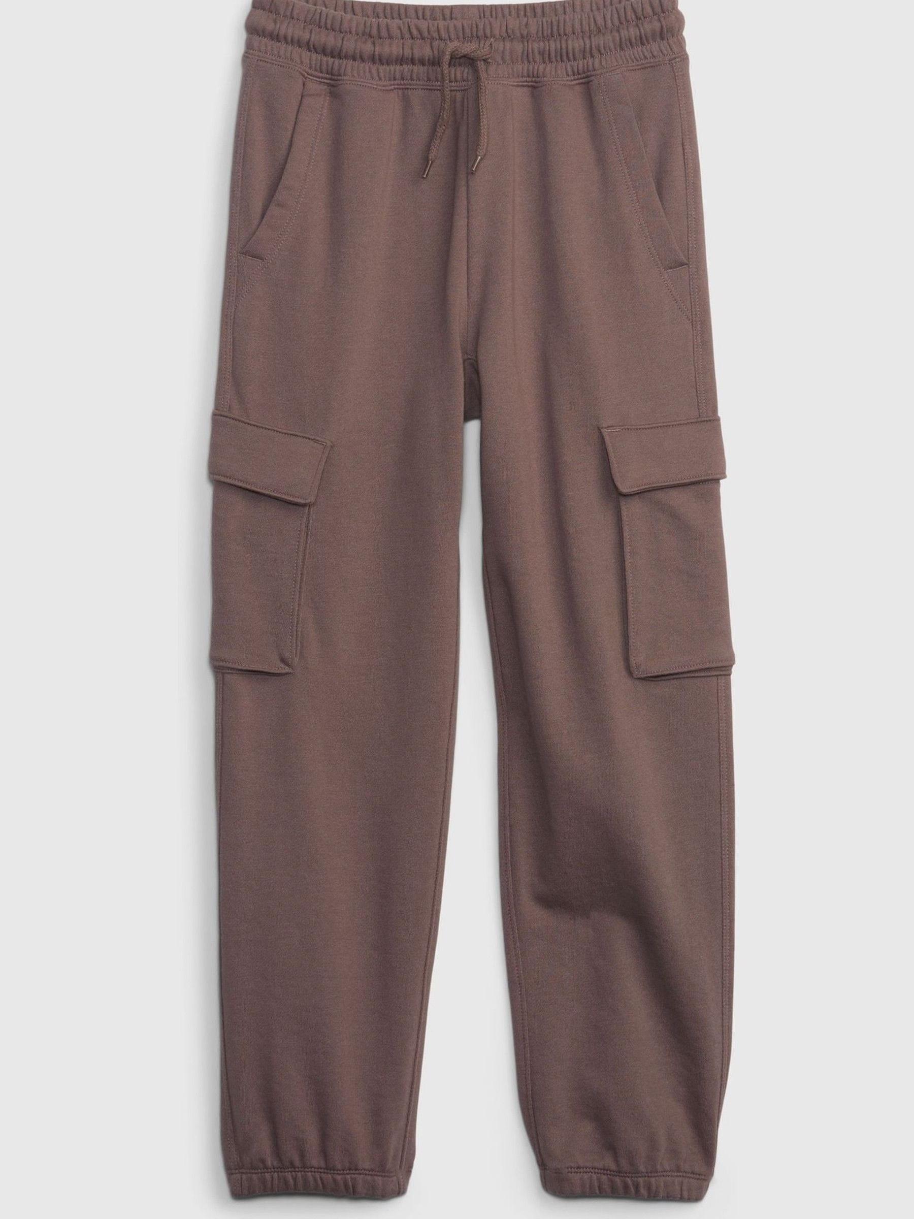 Brown French Terry Cargo Joggers (4-12yrs) - Image 1 of 1