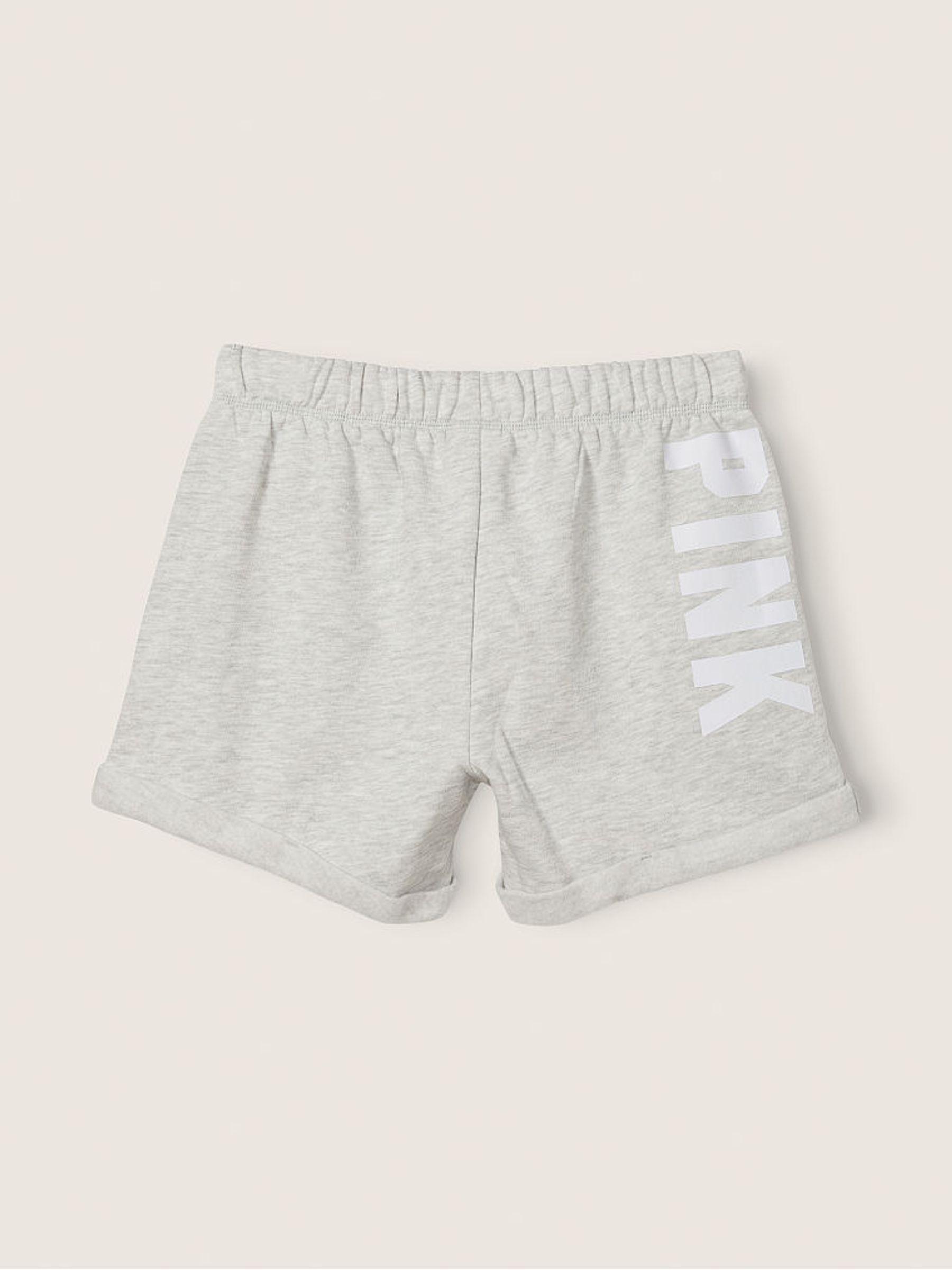 Heather Stone Grey Logo Lounge Short - Image 3 of 4