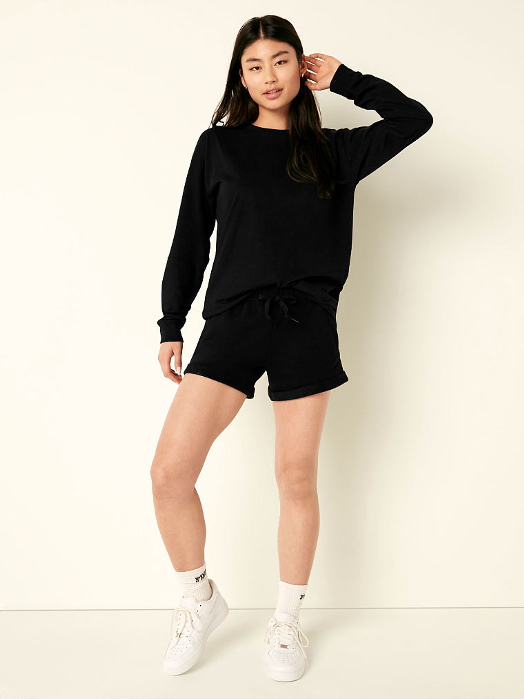 Pure Black Logo Lounge Short - Image 3 of 5