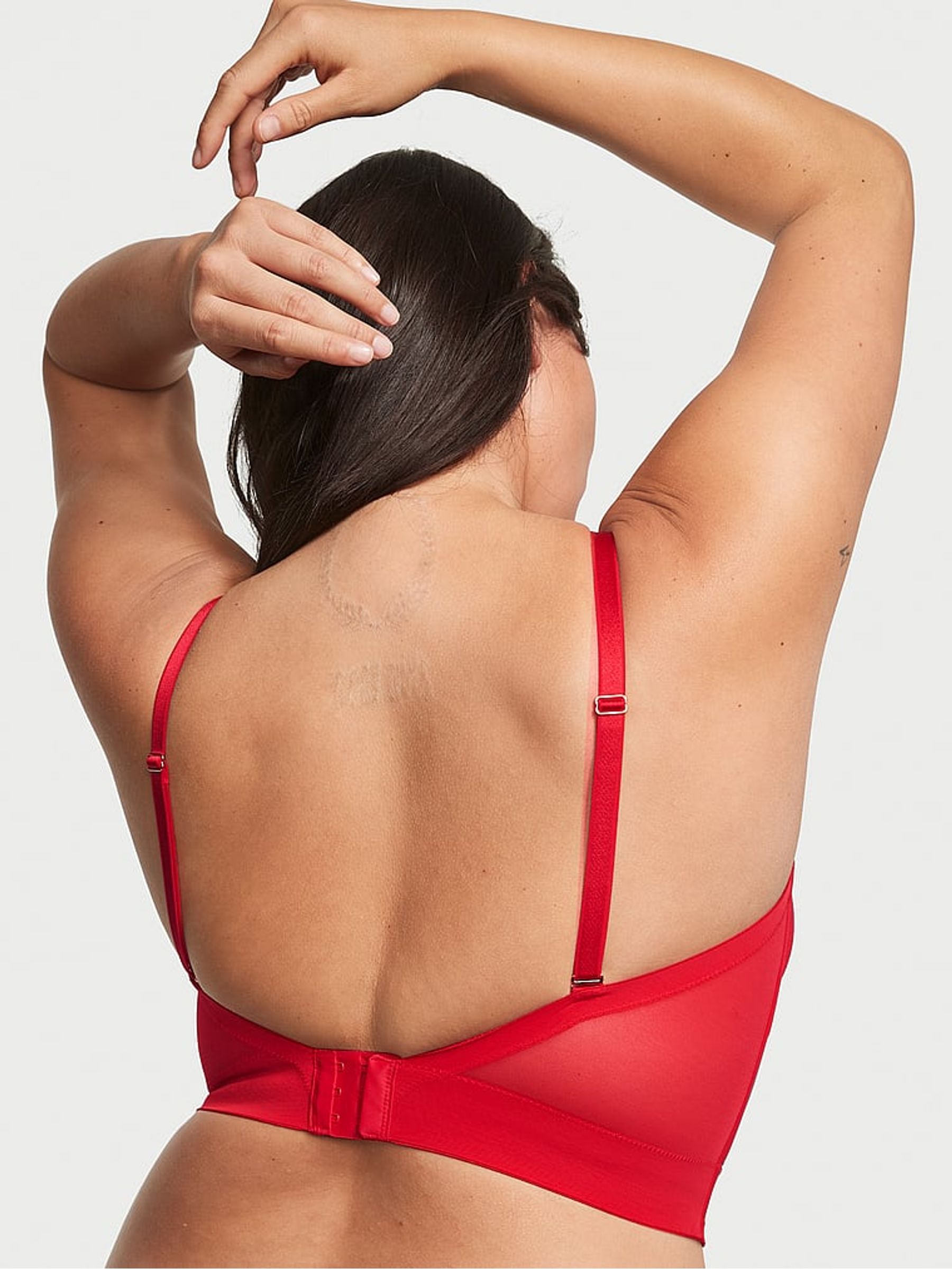 Lipstick Red Archive Monogram Corset Bra Top - Image 2 of 3