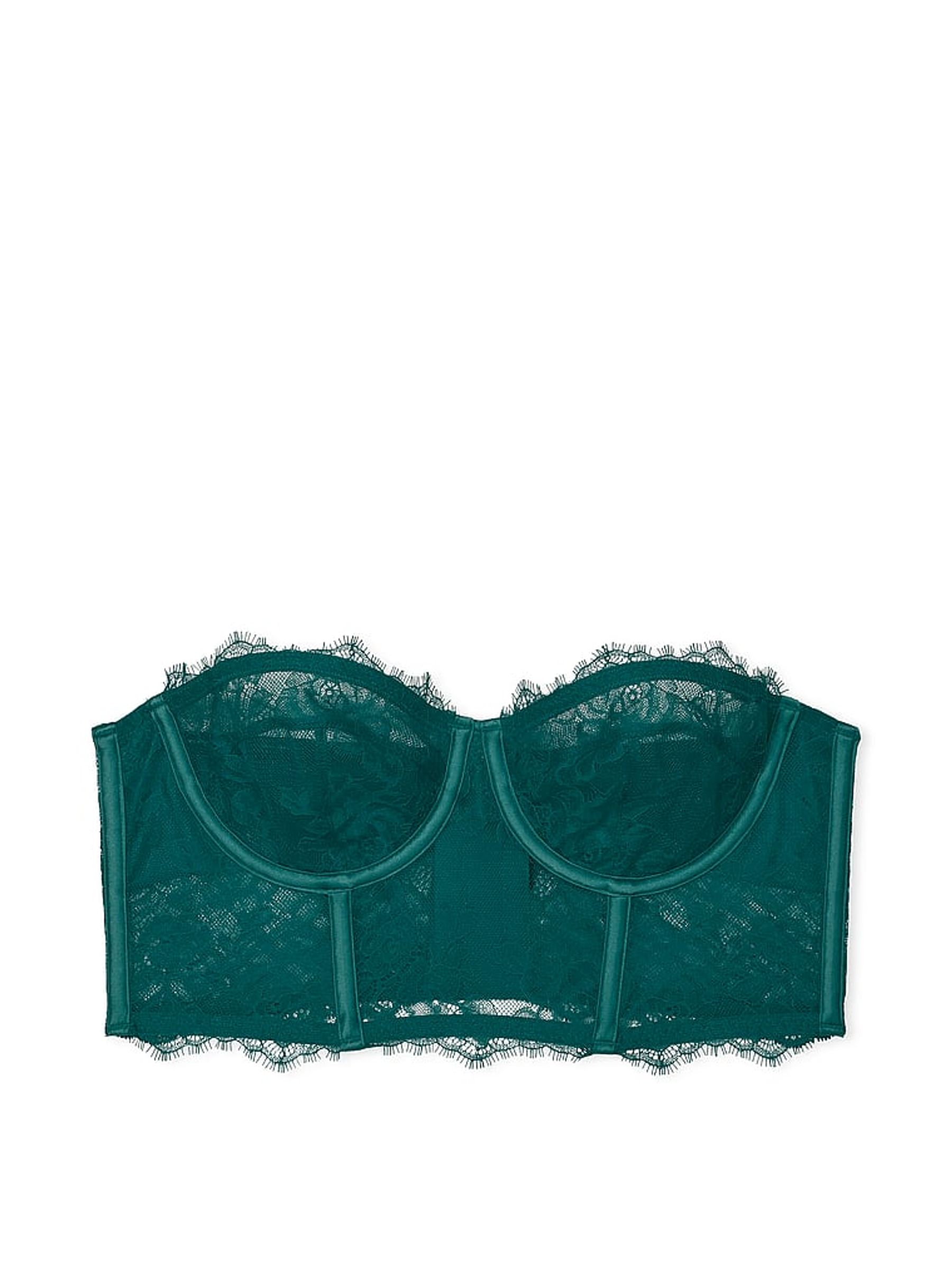 Green Strapless Archive Lace Bra - Image 3 of 3