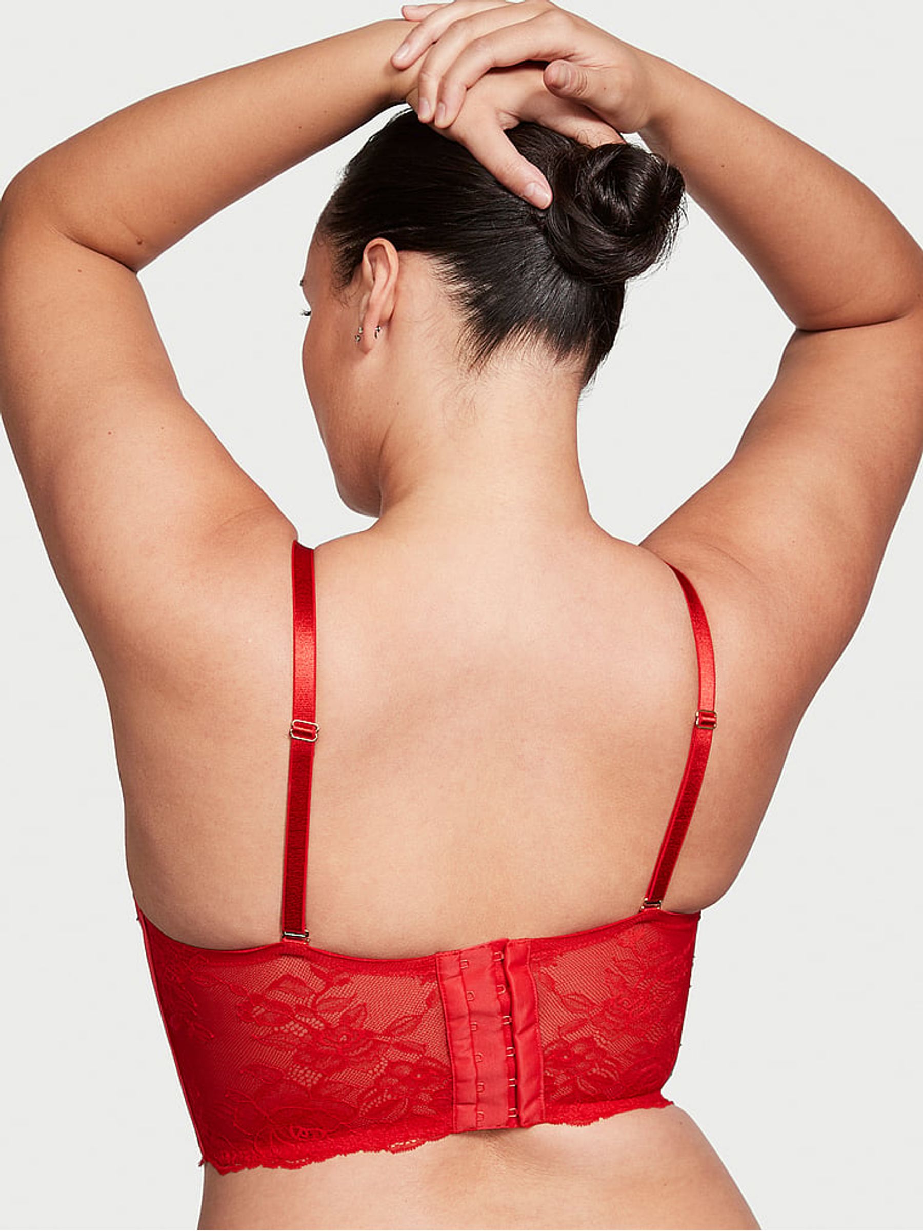 Lipstick Red Strapless Archive Lace Bra - Image 2 of 4