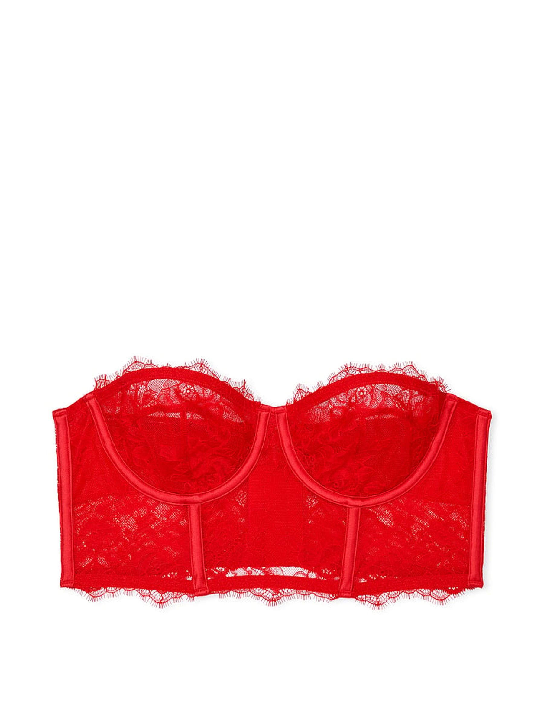 Lipstick Red Strapless Archive Lace Bra - Image 4 of 4