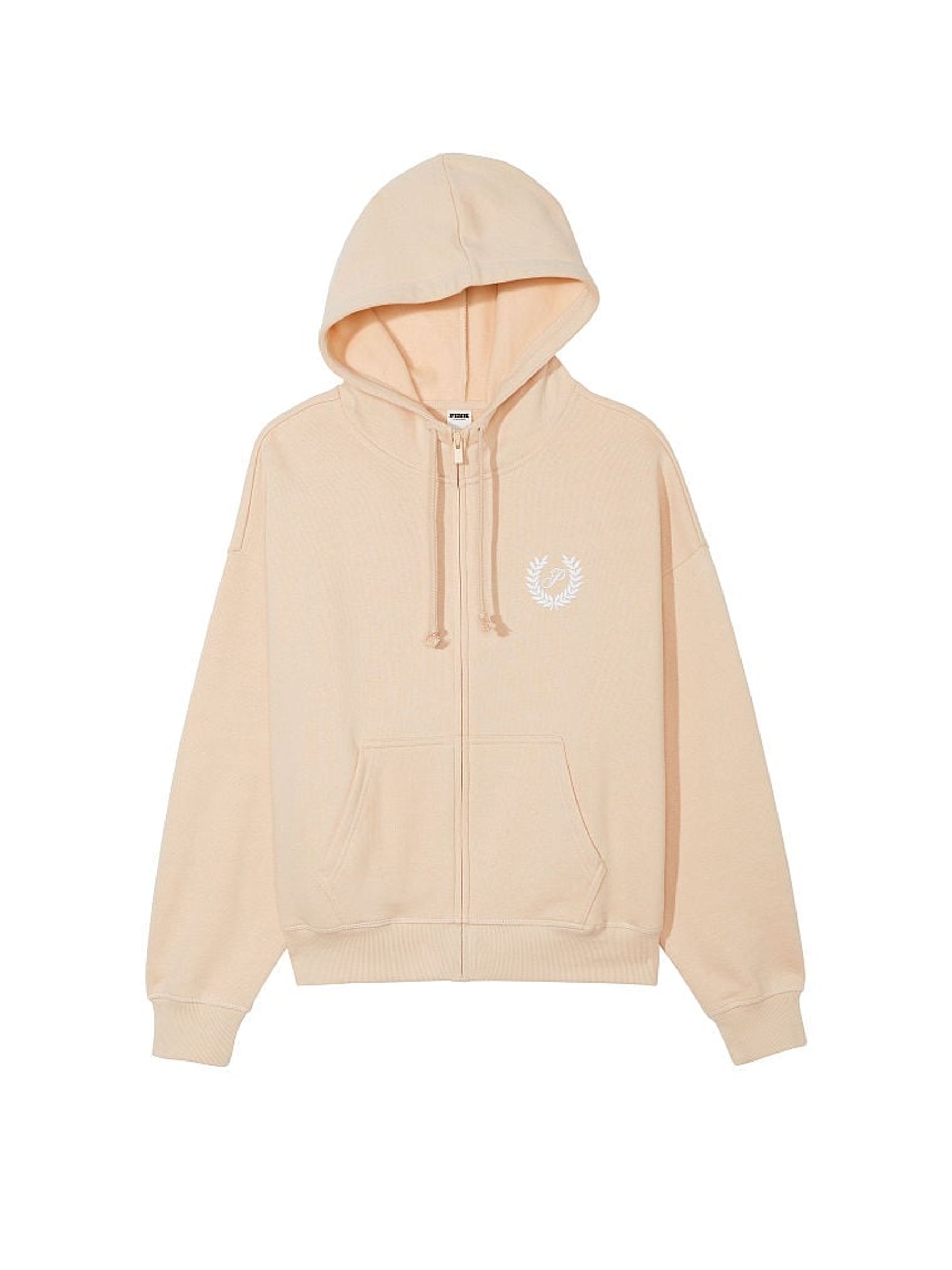 Canvas Cream Zip Up Hoodie - Image 3 of 3