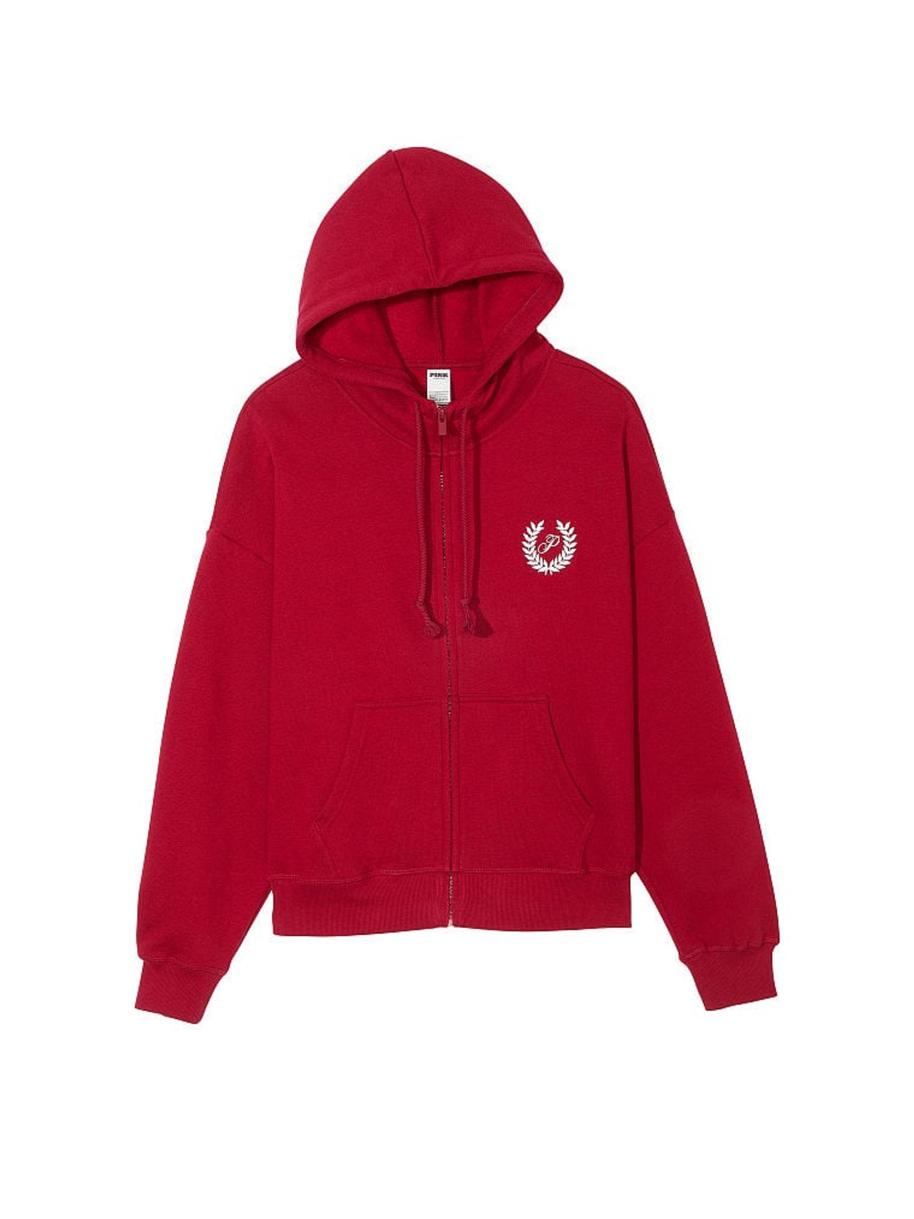 Red Laquer Zip Up Hoodie - Image 4 of 4