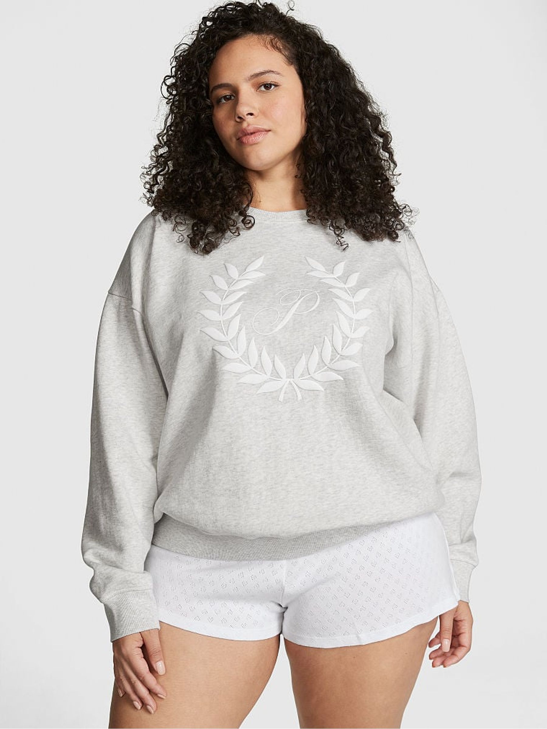Heather Stone Grey Fleece Sweatshirt - Image 1 of 3