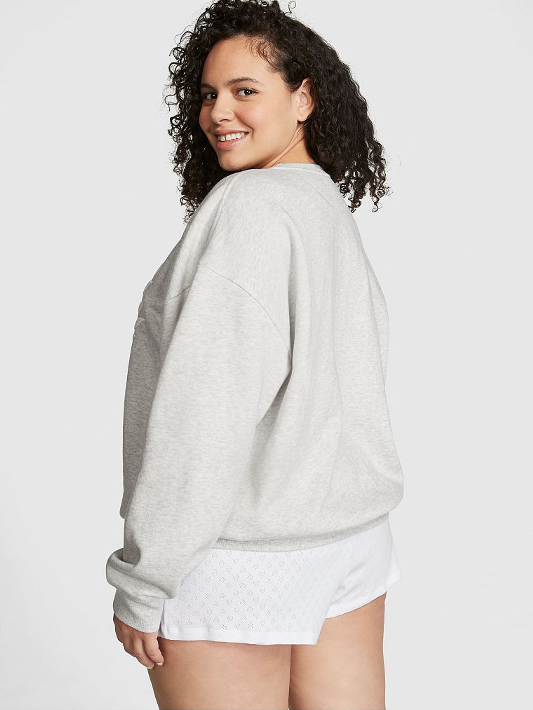 Heather Stone Grey Fleece Sweatshirt - Image 2 of 3