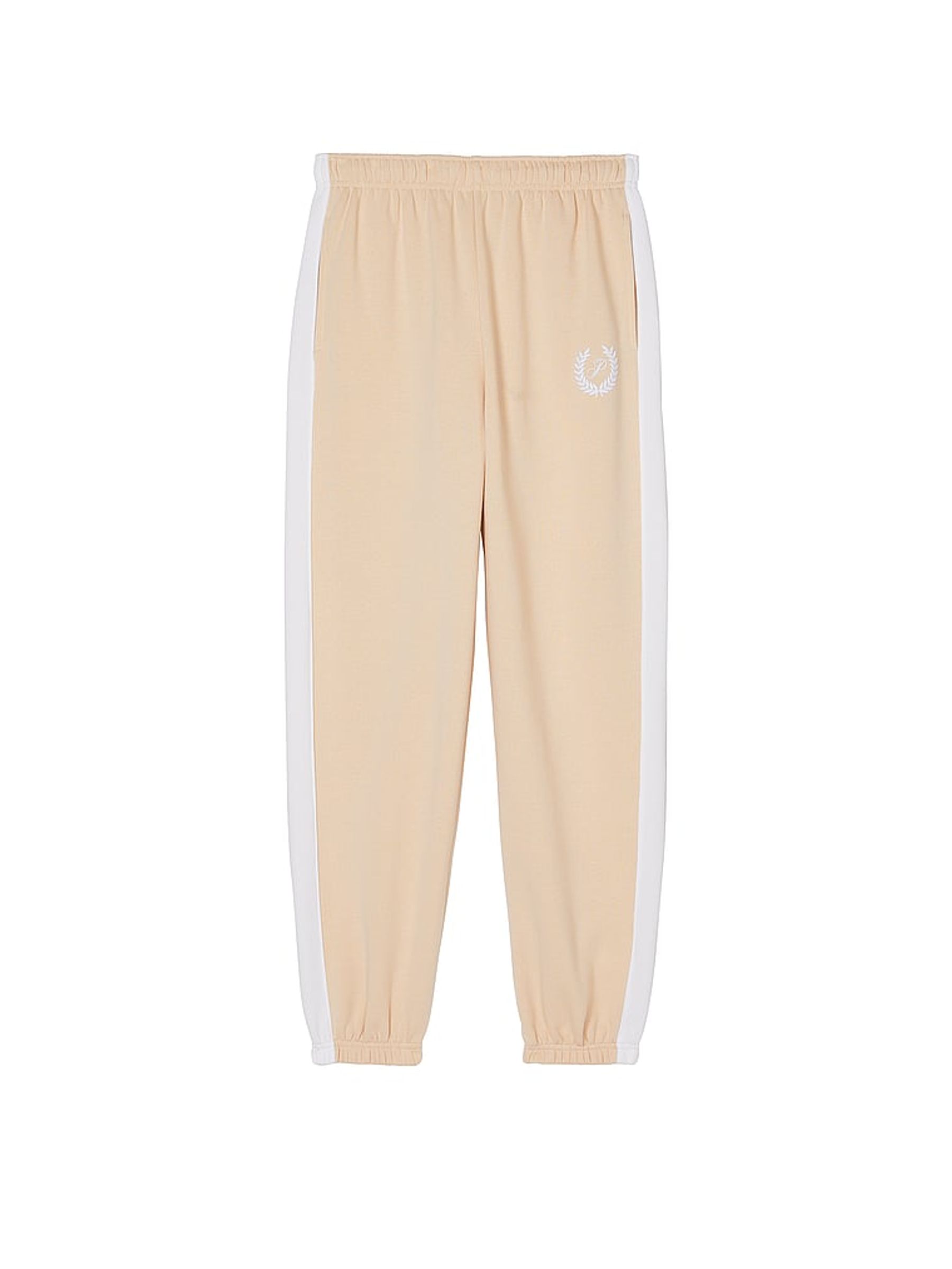 Canvas Cream Fleece Cuffed Jogger - Image 3 of 3