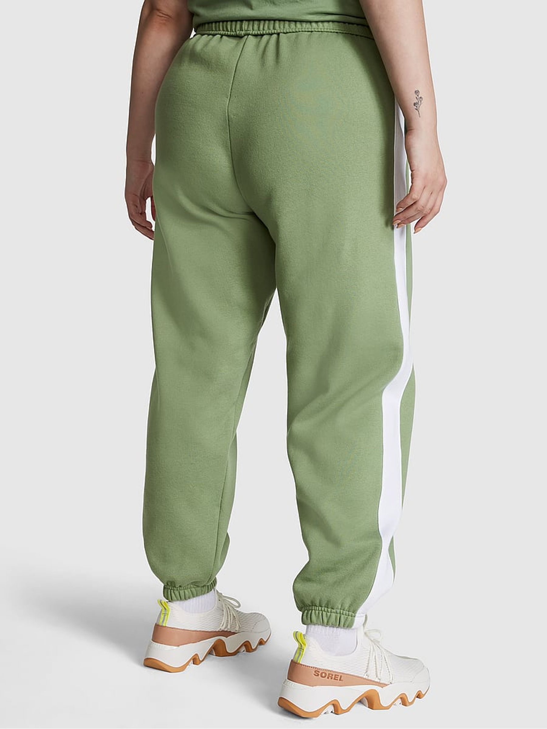 Wild Grass Green Fleece Cuffed Jogger - Image 2 of 3