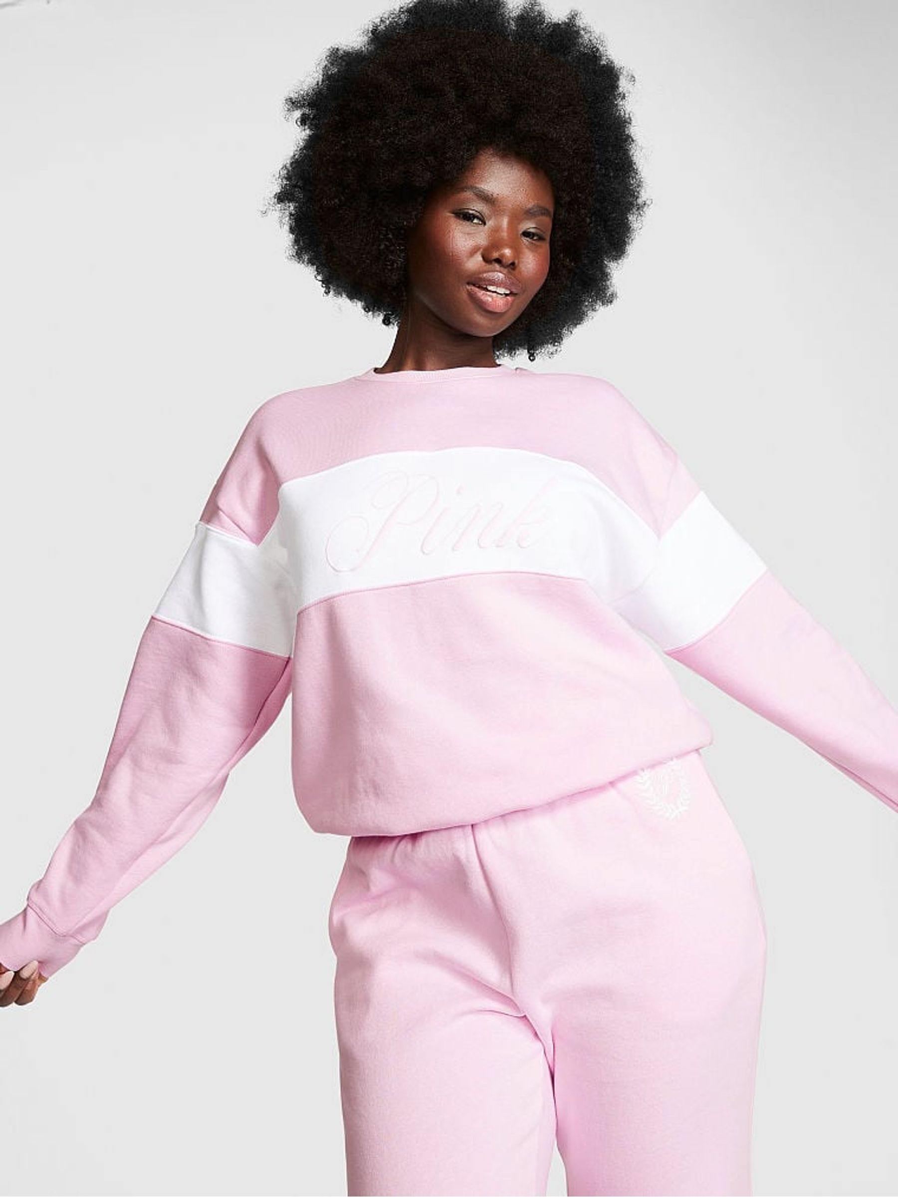 Spring Orchid Pink Fleece Sweatshirt - Image 1 of 4