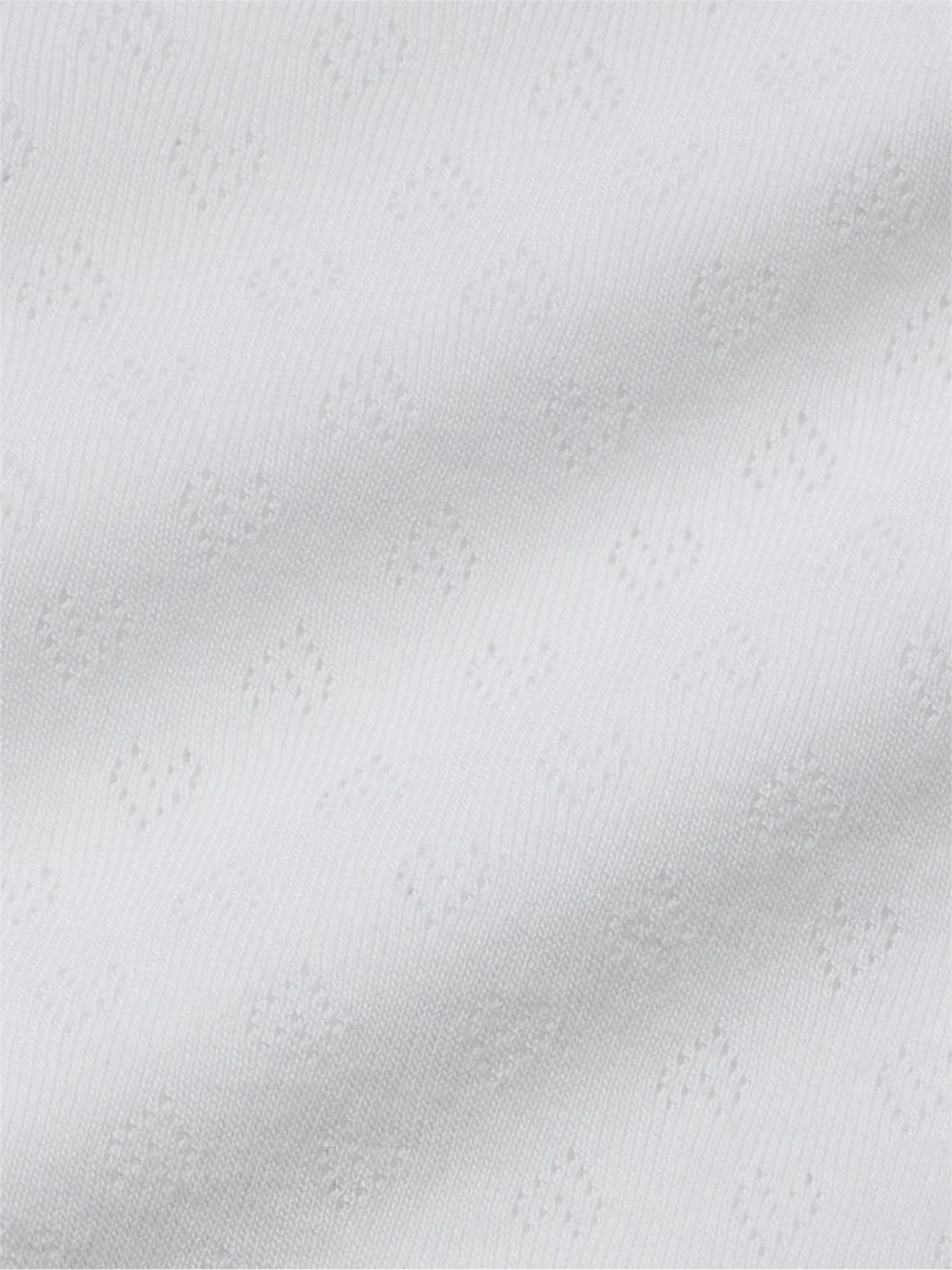 Optic White Heart Pointelle Cami Long Pyjama Set - Image 4 of 4
