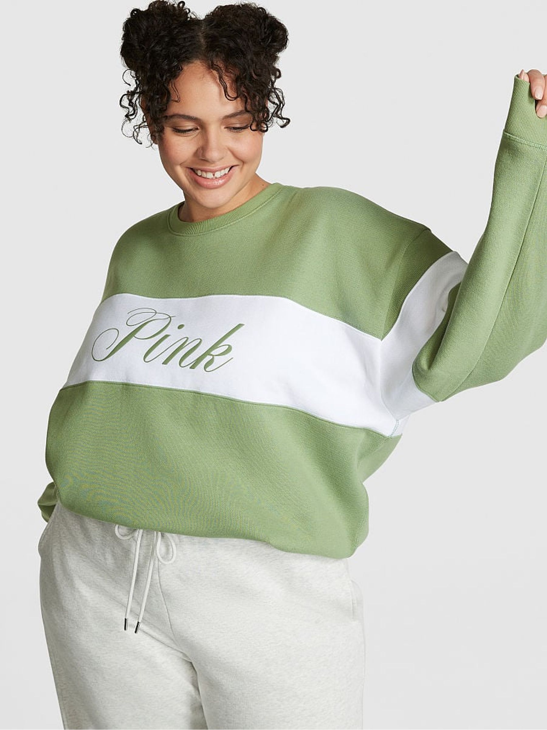 Wild Grass Green Fleece Sweatshirt - Image 1 of 3