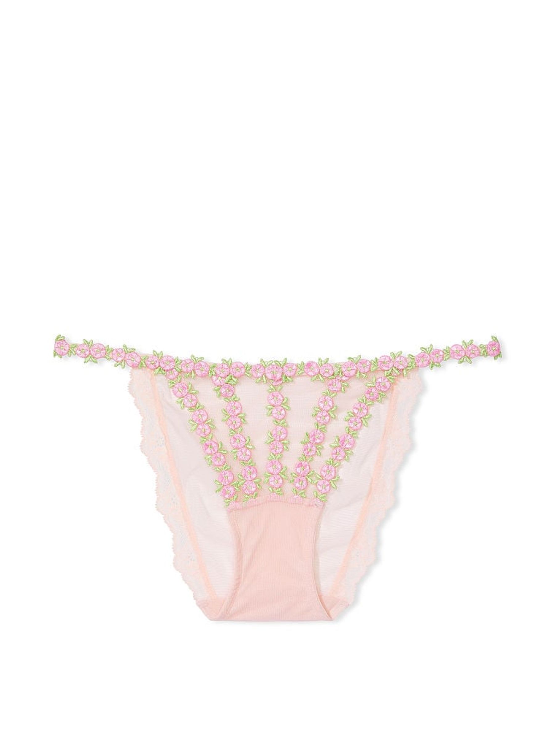Rosebud Pink Brazilian Embroidered Knickers - Image 3 of 3