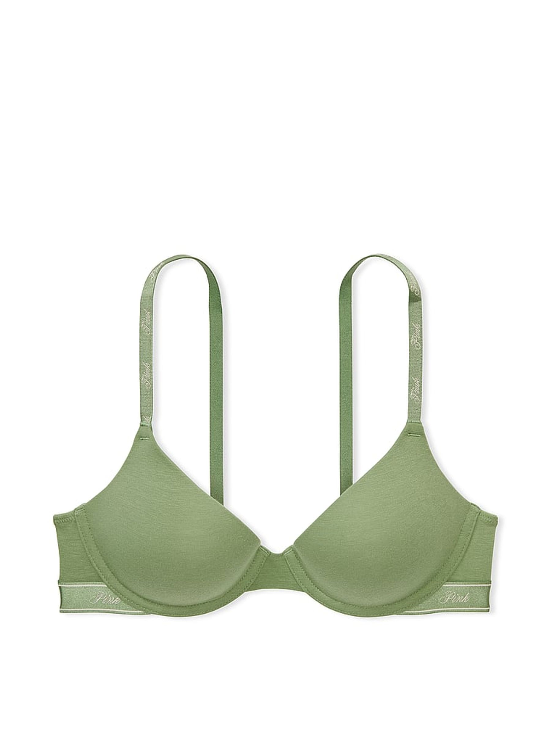 Green Wild Grass T Shirt Cotton Logo Bra - Image 3 of 3
