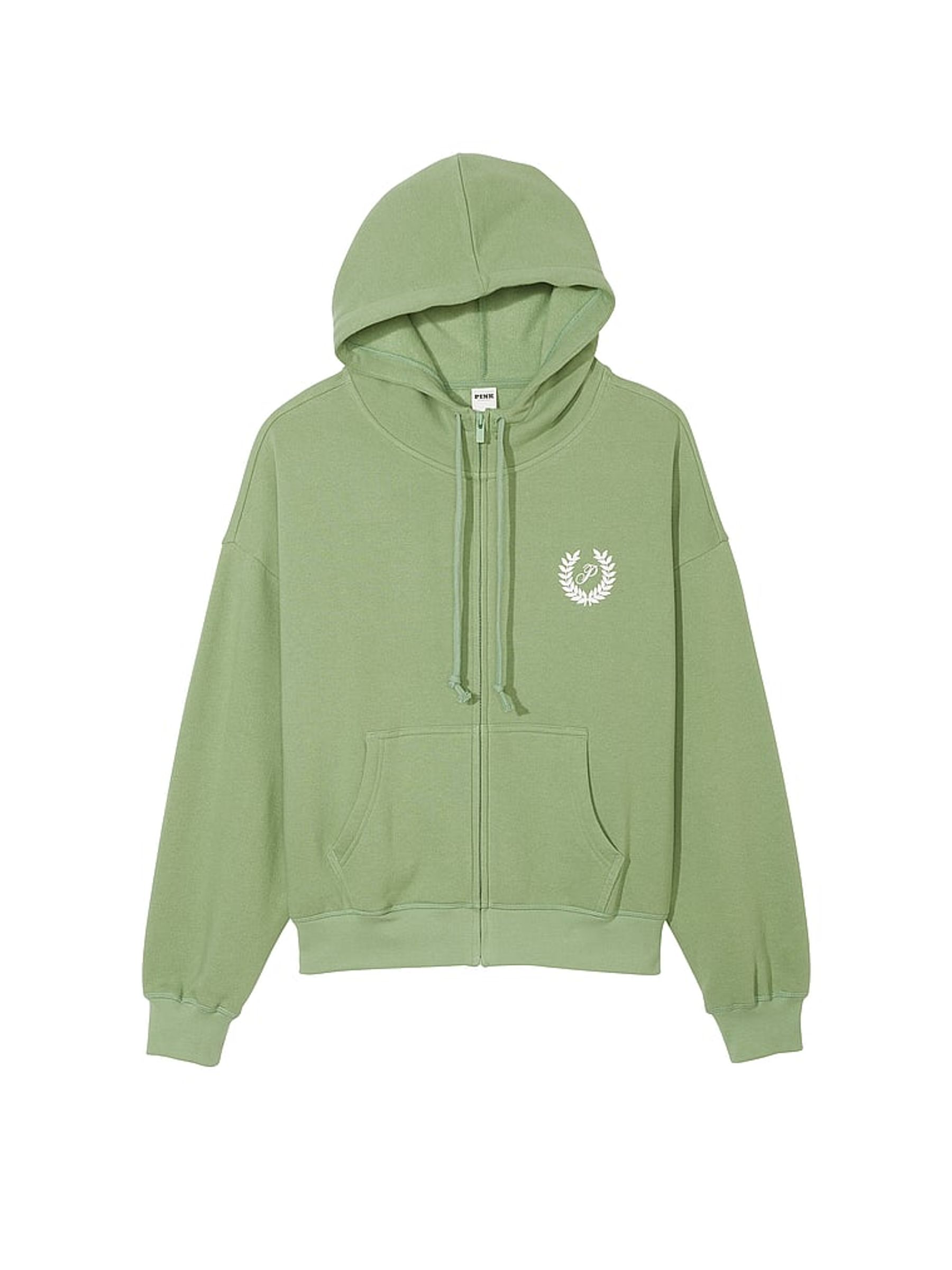 Wild Grass Green Fleece Full Zip Hoodie - Image 3 of 3