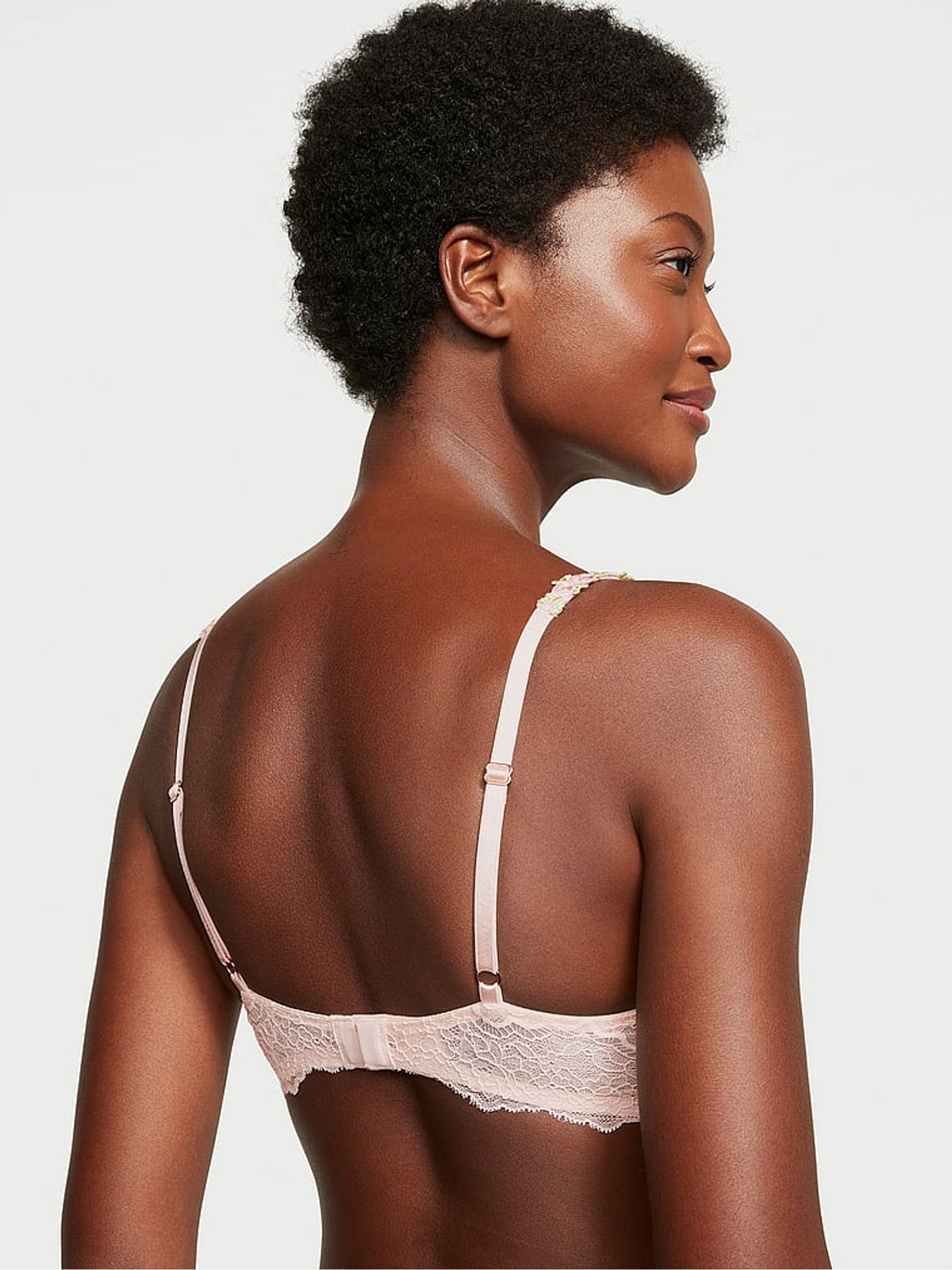 Rosebud Pink Strap Push Up Bra - Image 2 of 3
