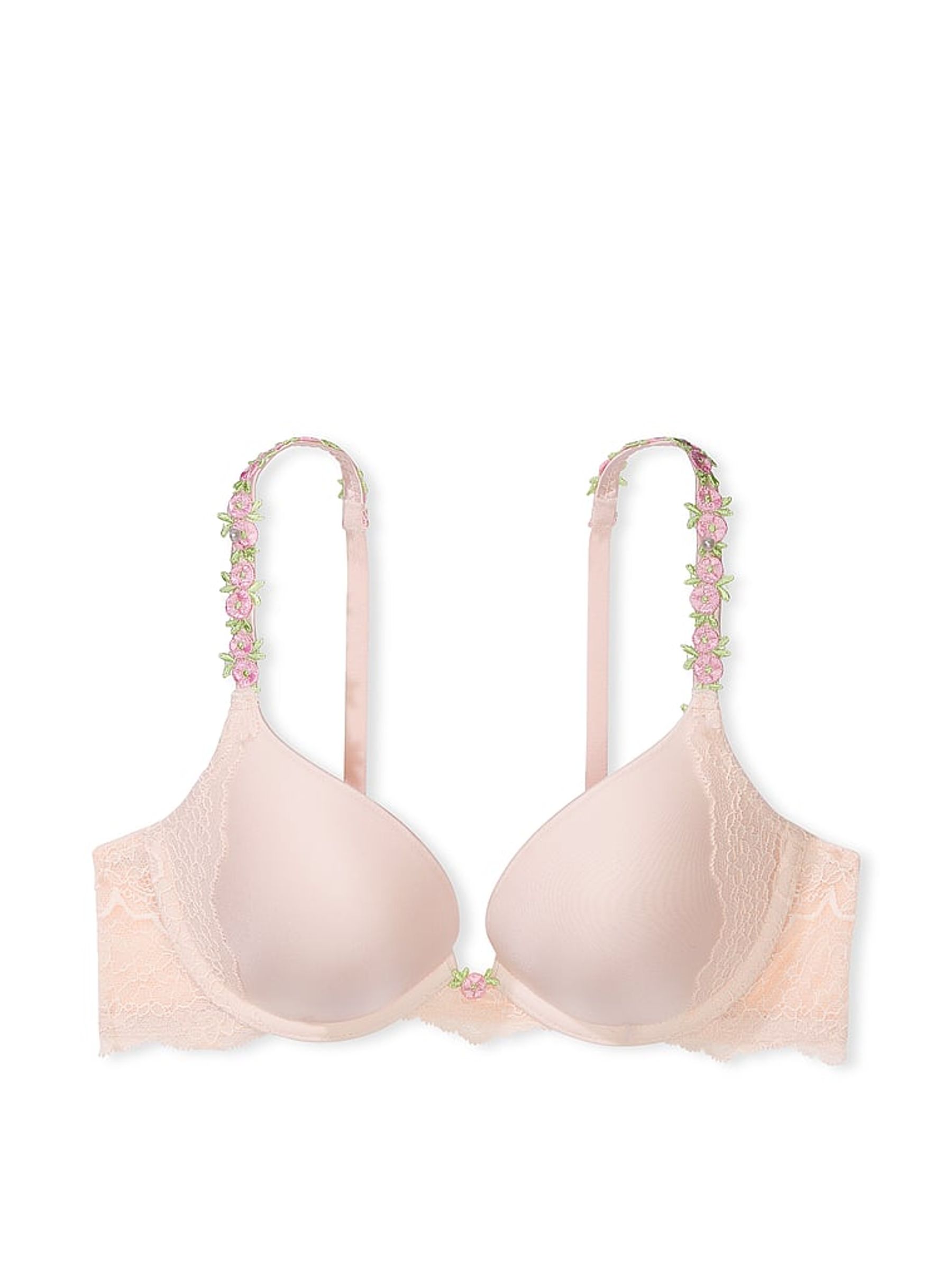 Rosebud Pink Strap Push Up Bra - Image 3 of 3